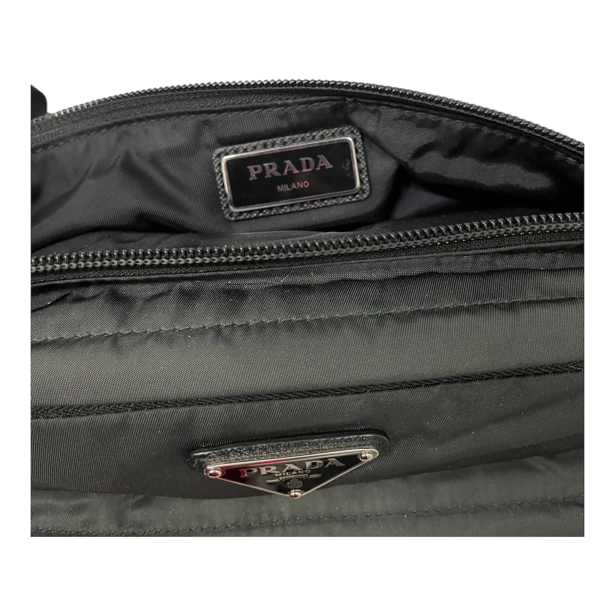 PRADA/Fanny Pack/Nylon/GRN/FADED WASH NYLON FANNY view 4