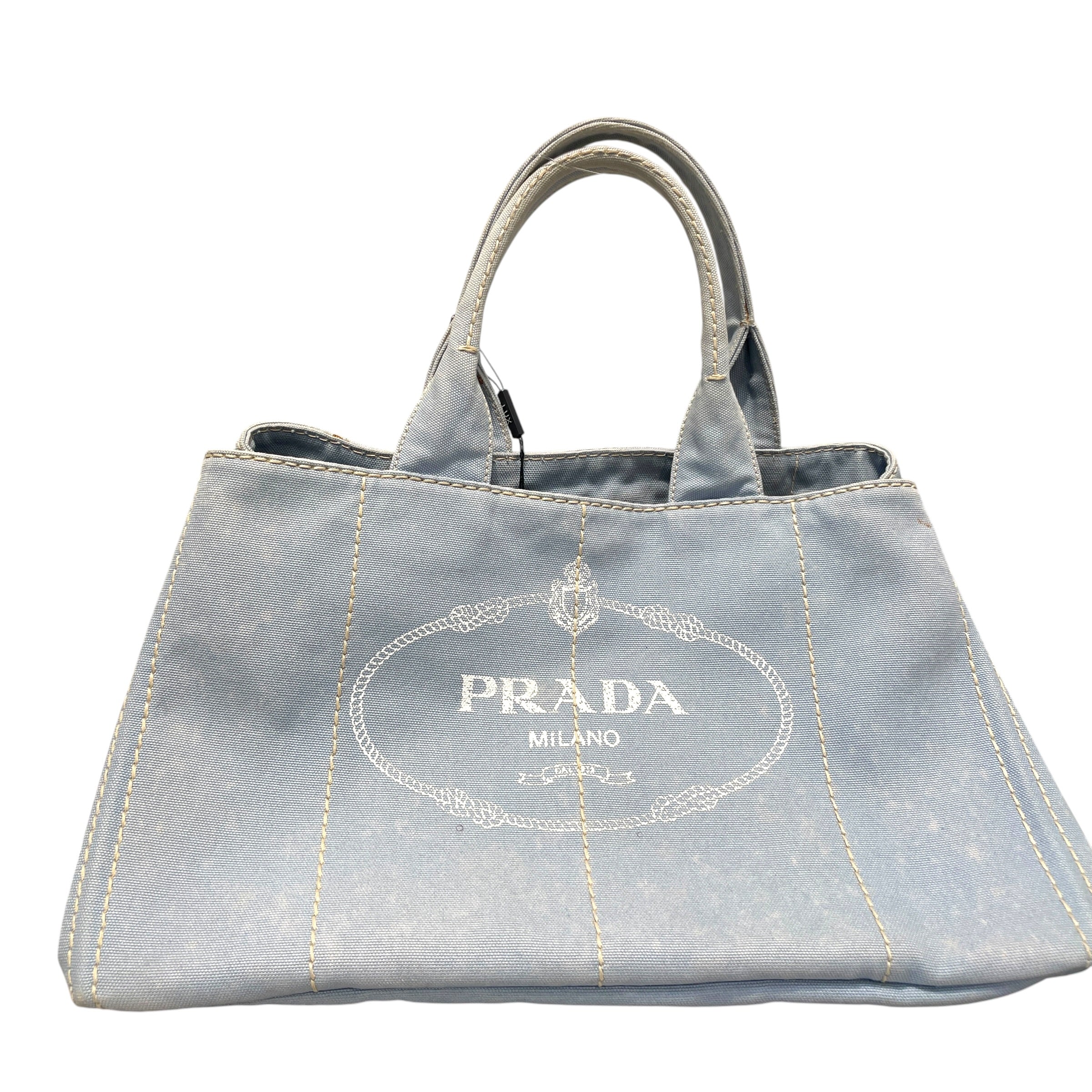 PRADA/Tote Bag/Cotton/BLU/Canapa Logo Tote view 1