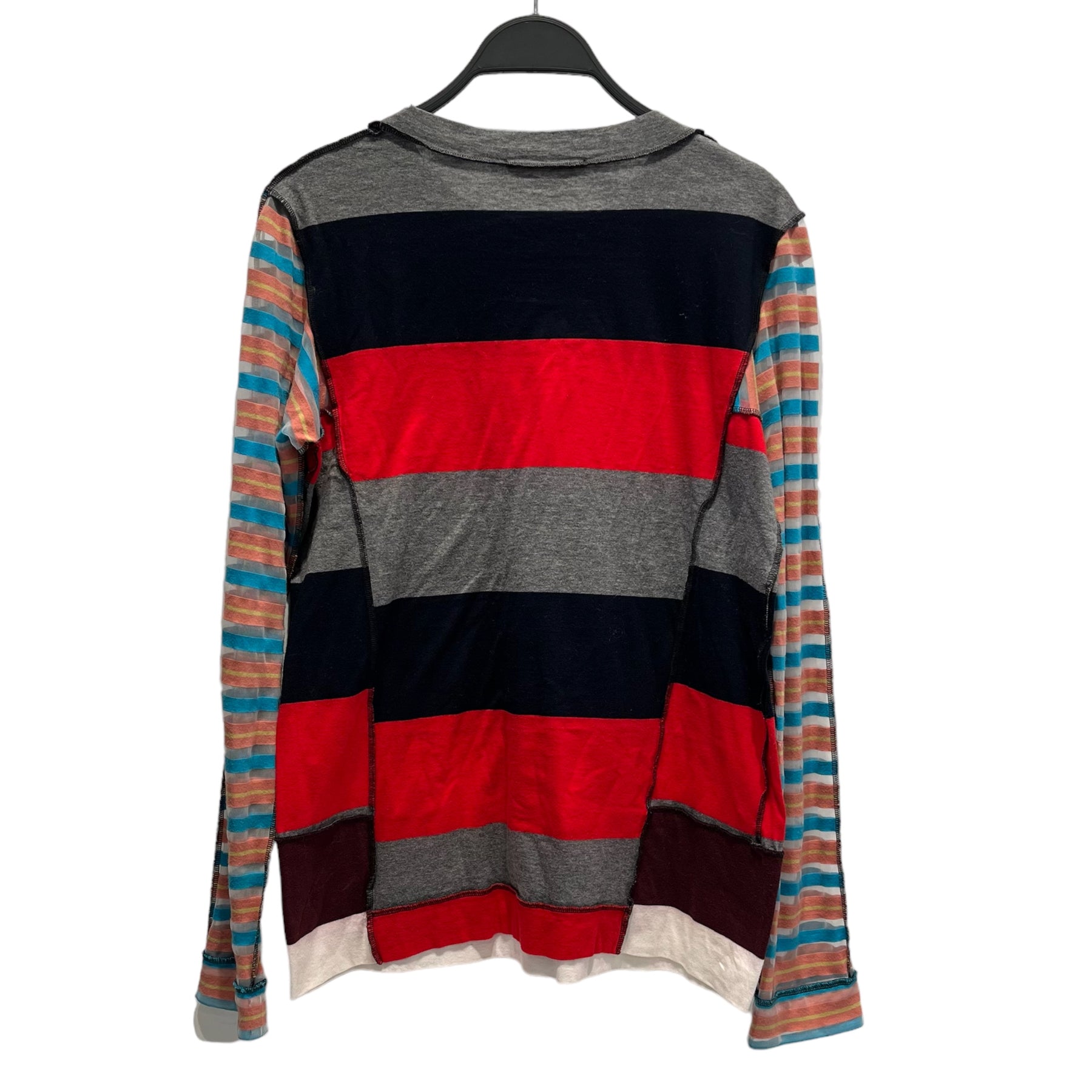 MARNI/LS T-Shirt/38/Cotton/RED/Stripe/Reconstructed – 2nd STREET USA