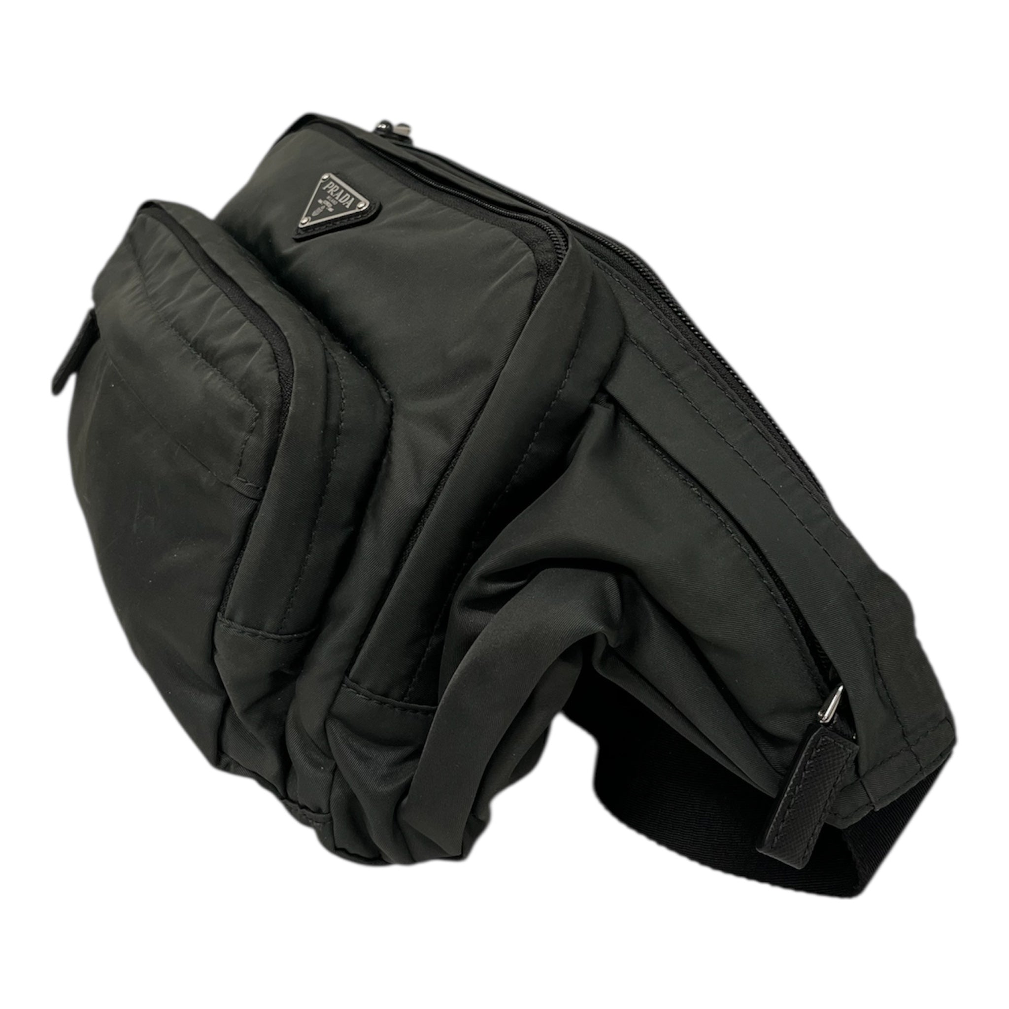 PRADA/Fanny Pack/Nylon/GRN/FADED WASH NYLON FANNY view 3