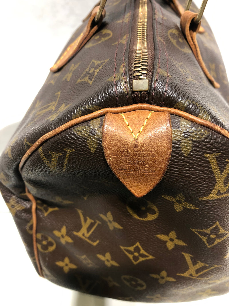 LOUIS VUITTON/Bag/Monogram/Leather/BRW/SPEEDY BAG