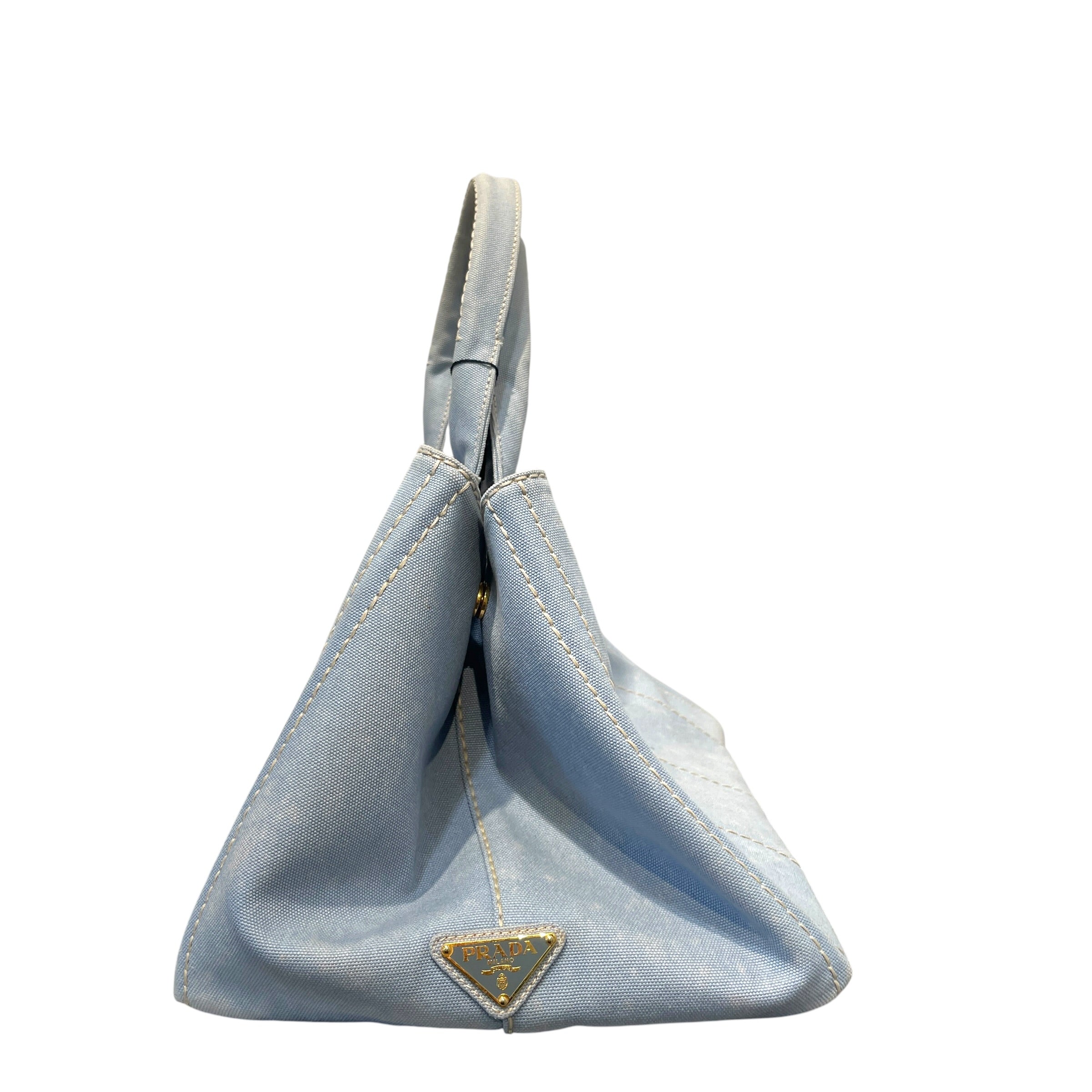 PRADA/Tote Bag/Cotton/BLU/Canapa Logo Tote view 5
