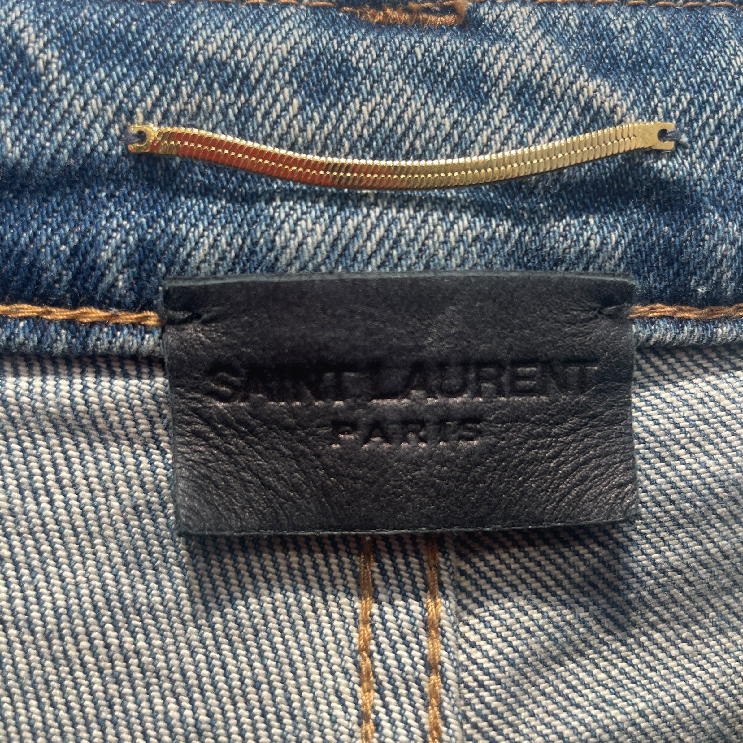 YVES SAINT LAURENT/Skinny Pants/25/Denim/BLU/Light Wash Skinny view 3