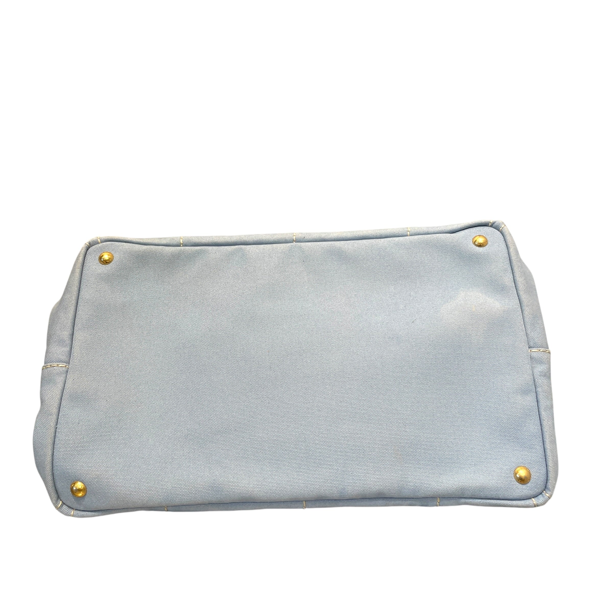 PRADA/Tote Bag/Cotton/BLU/Canapa Logo Tote view 6