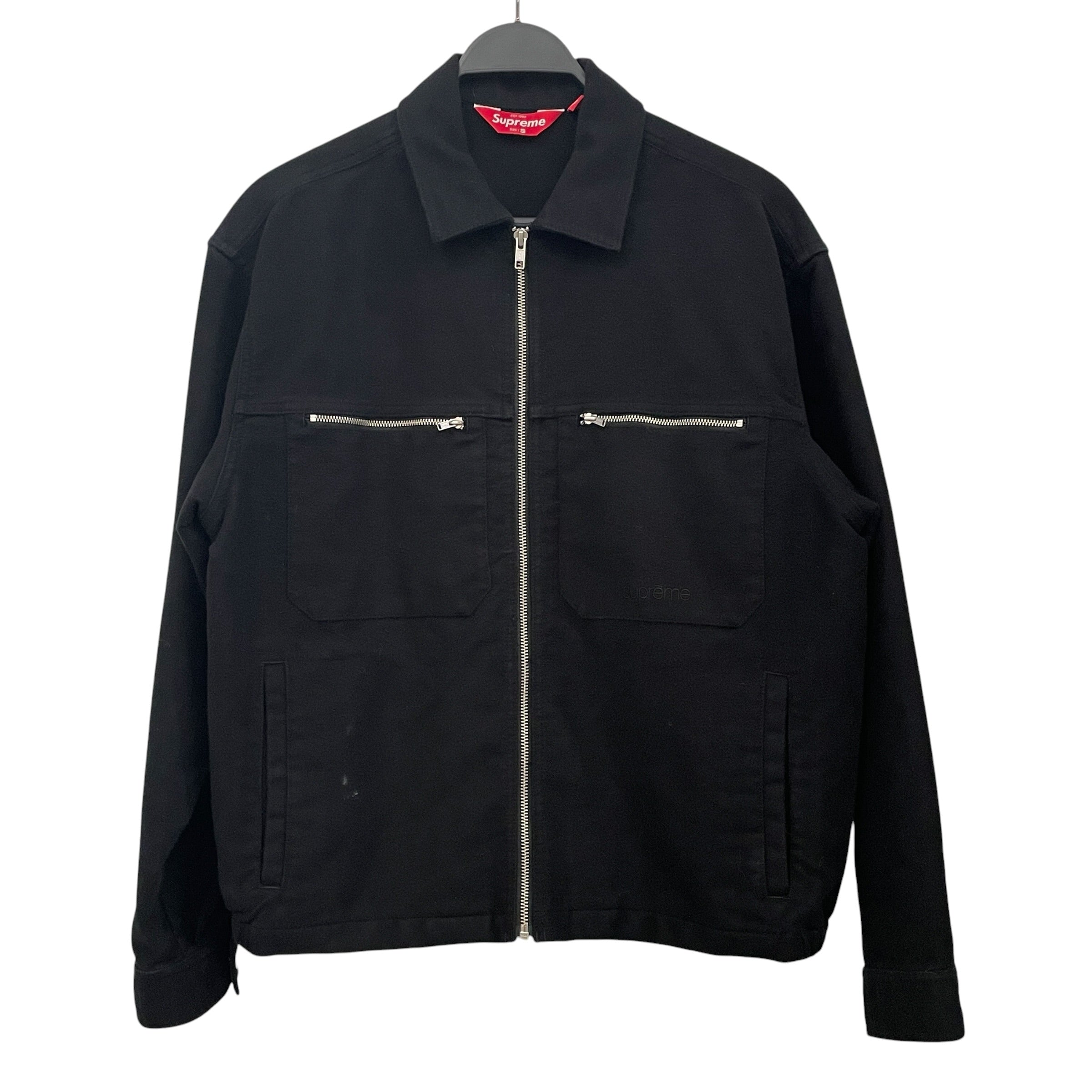 Supreme/Jacket/S/Cotton/BLK/Black Moleskin Work Jacket view 1