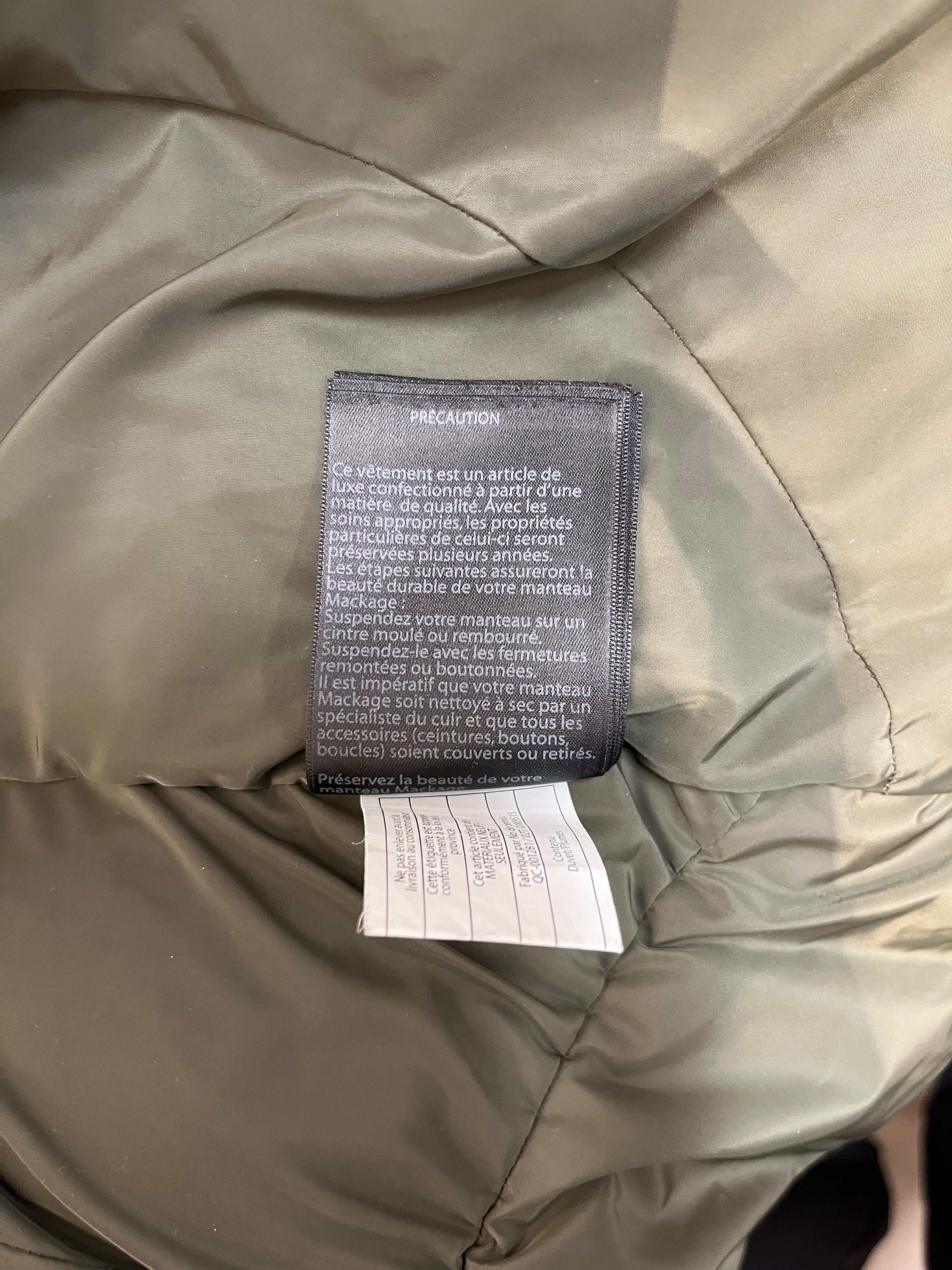 MACKAGE/Puffer Jkt/M/GRN/Down jacket with leather zips view 8