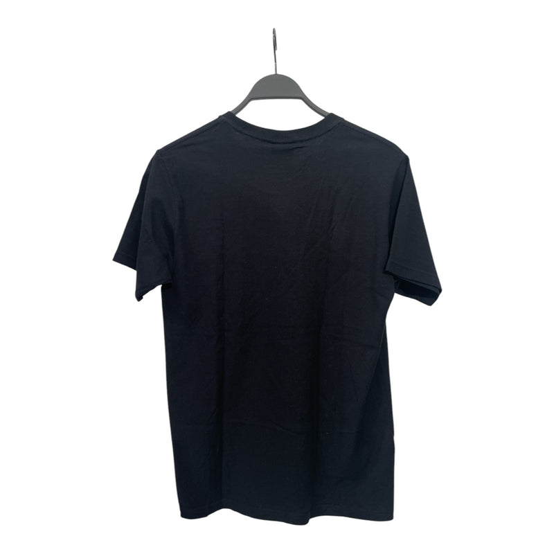 STUSSY/T-Shirt/S/Black/Cotton/