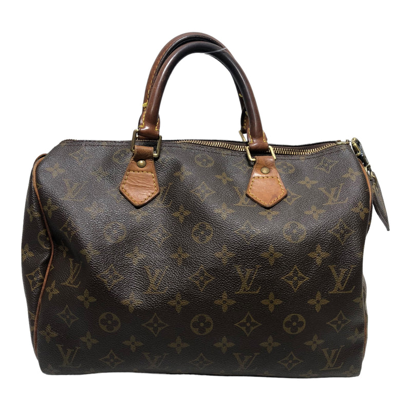 LOUIS VUITTON/Bag/Monogram/Leather/BRW/SPEEDY BAG