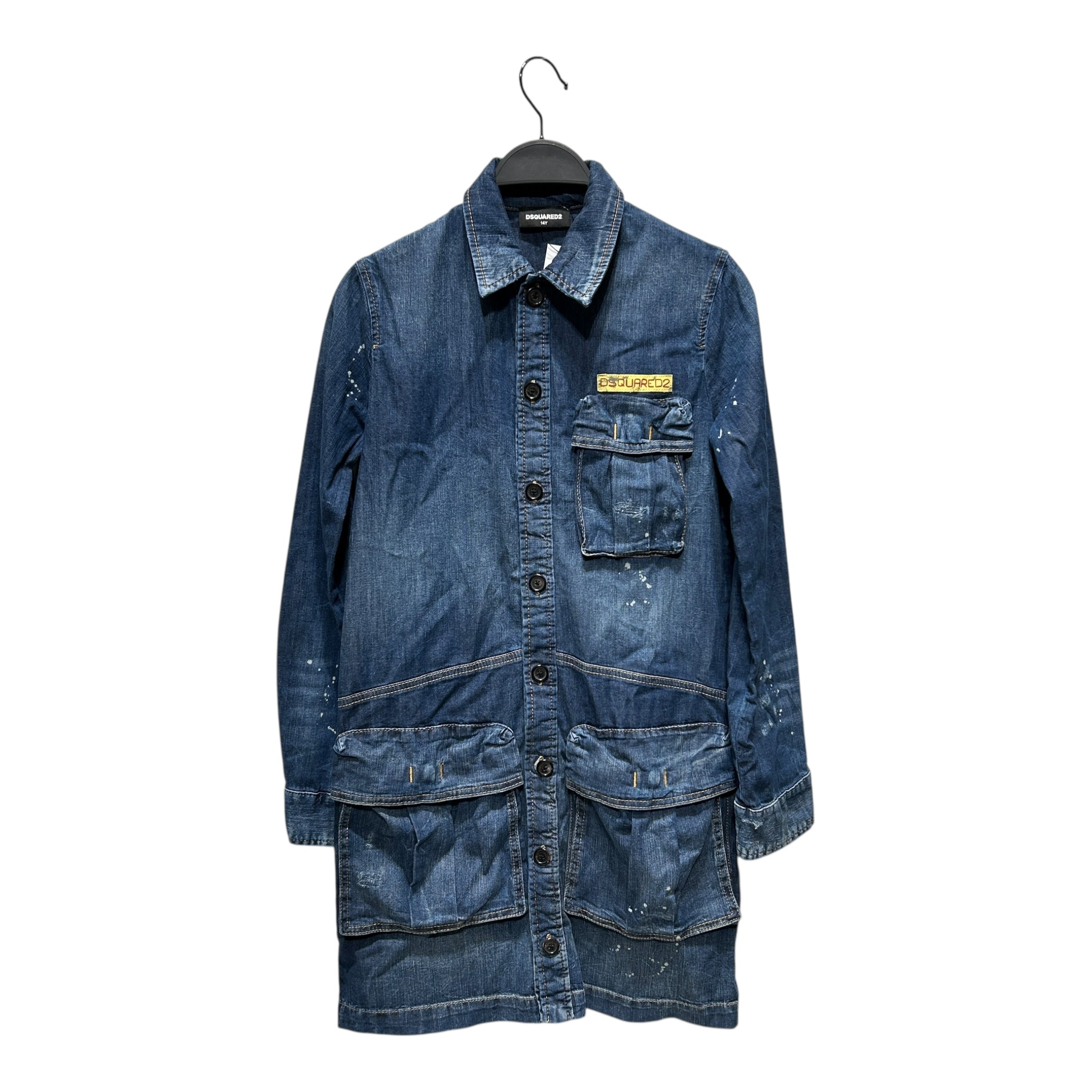 DSQUARED2/LS Dress/XS/Denim/BLU/ view 1