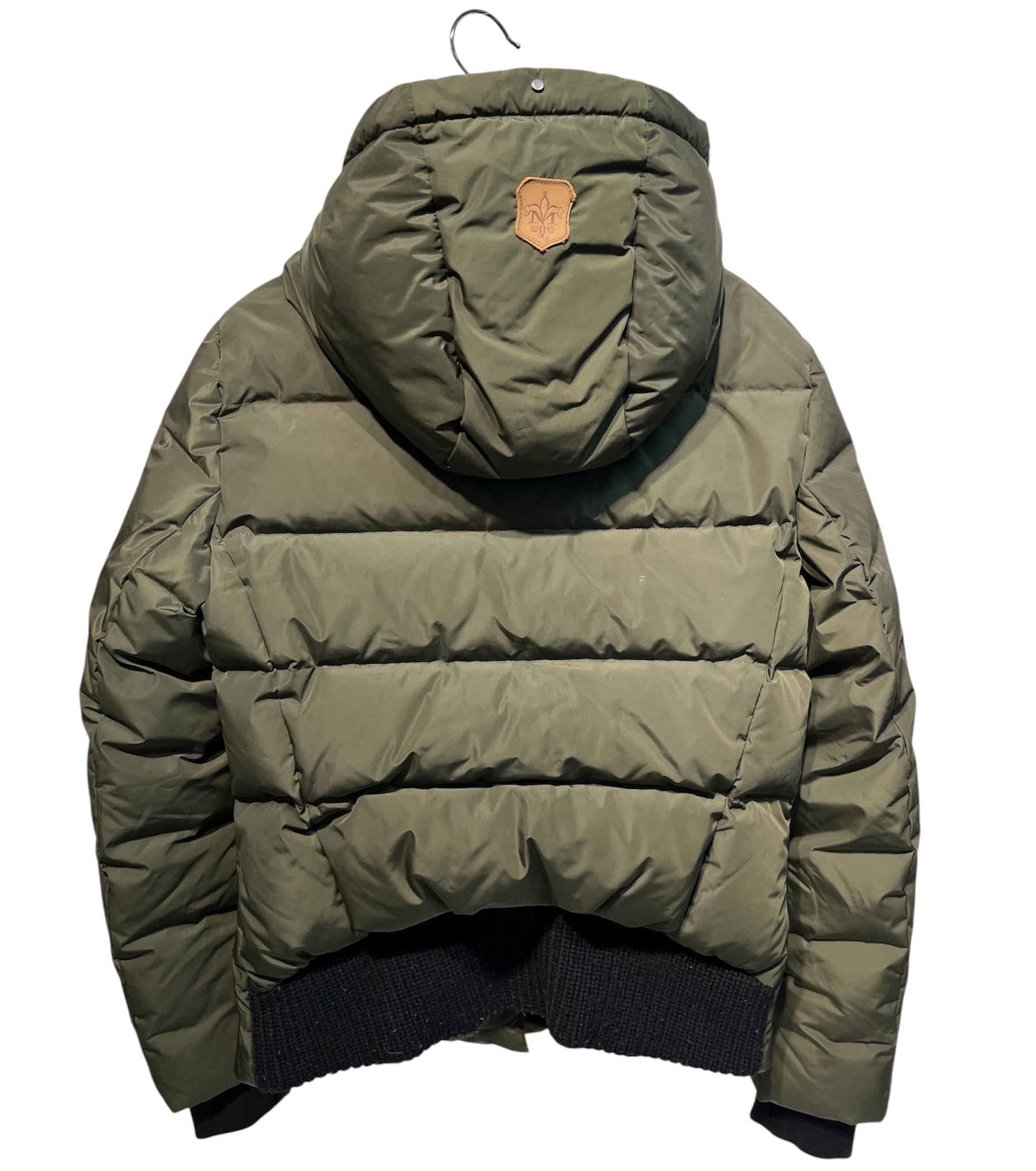 MACKAGE/Puffer Jkt/M/GRN/Down jacket with leather zips view 2