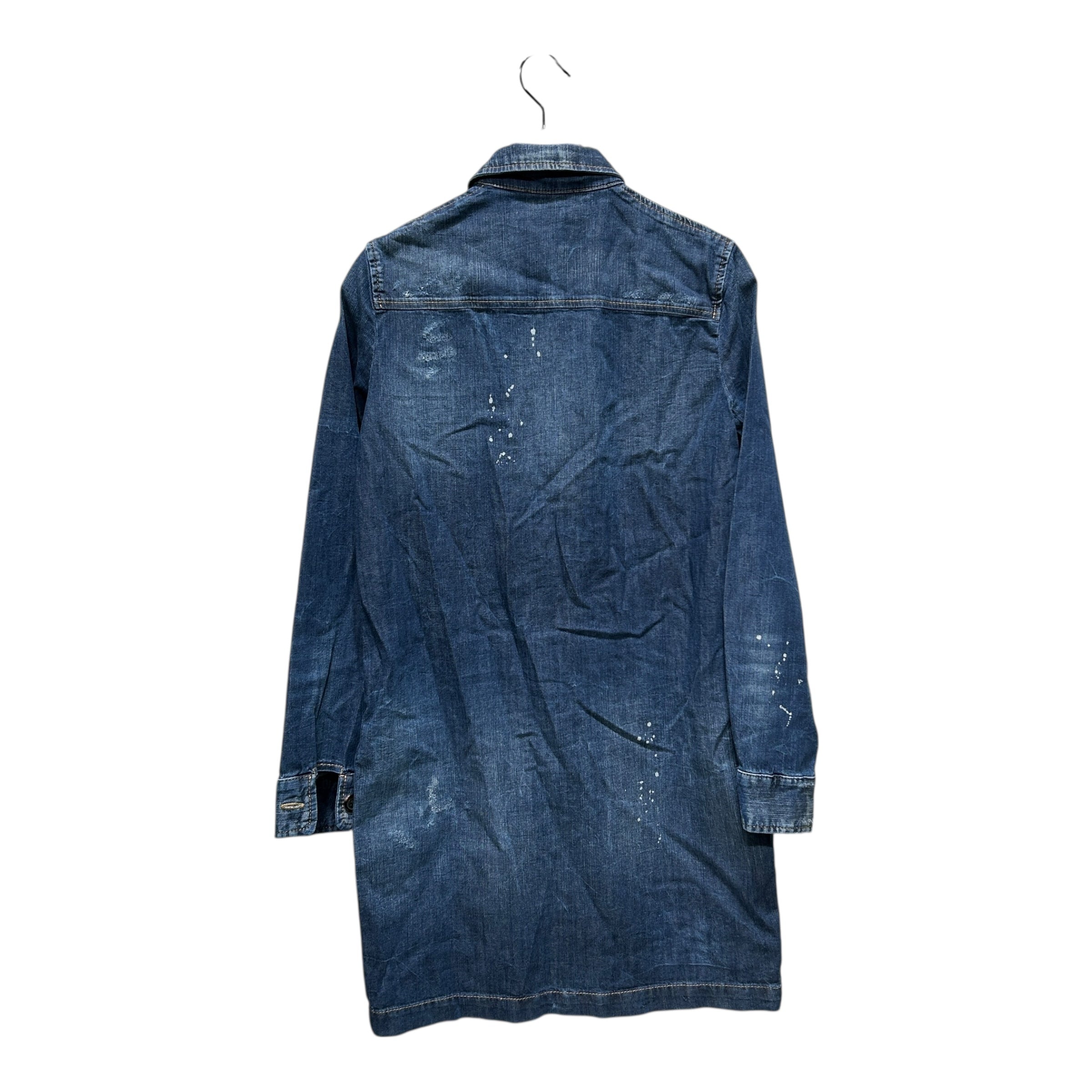 DSQUARED2/LS Dress/XS/Denim/BLU/ view 2