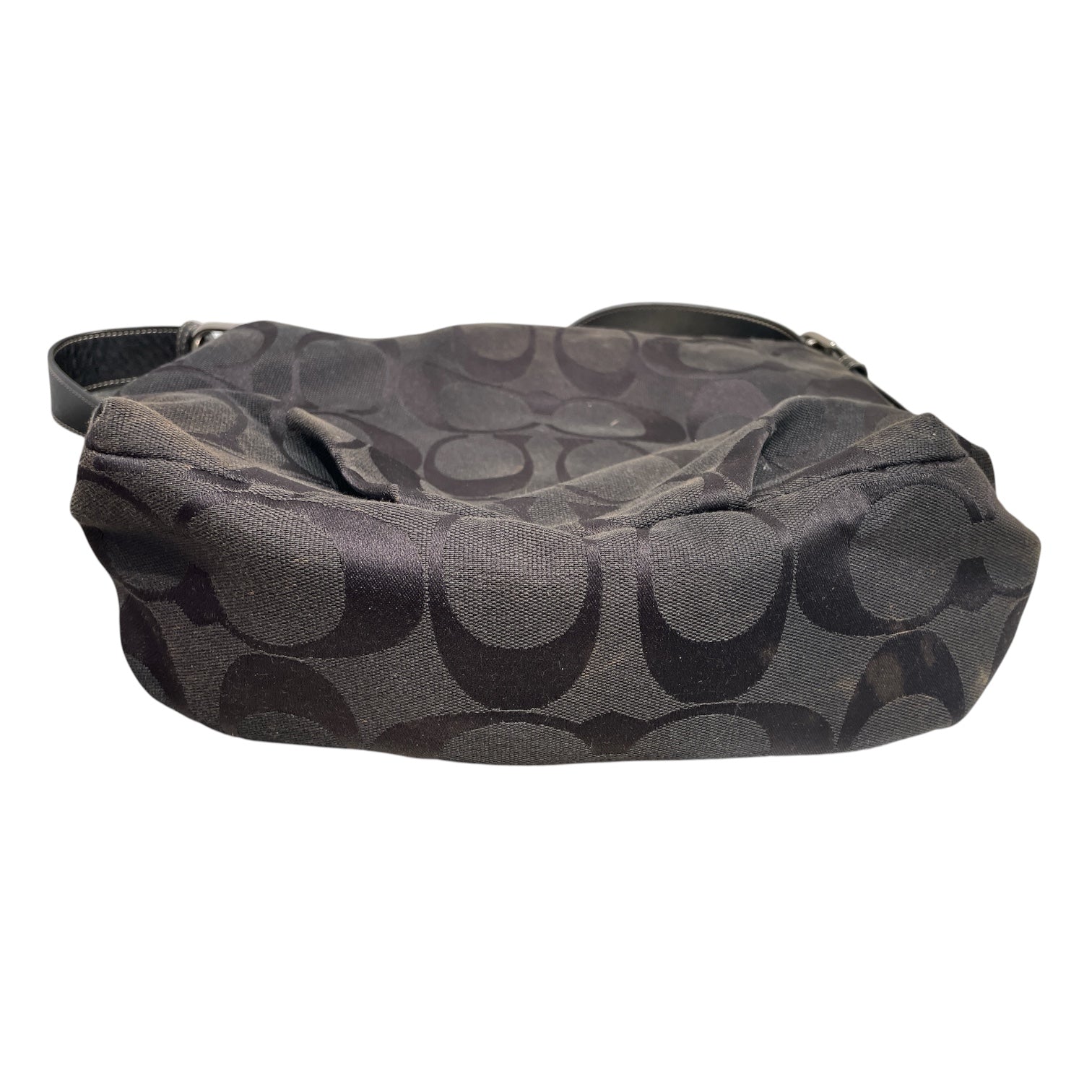 COACH/Bag/Monogram/Cotton/BLK/Signature C Jacquard Hobo Bag view 3
