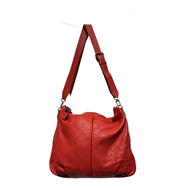 LOUIS VUITTON/Tote Bag/All Over Print/Leather/RED/MAHINA SELENE