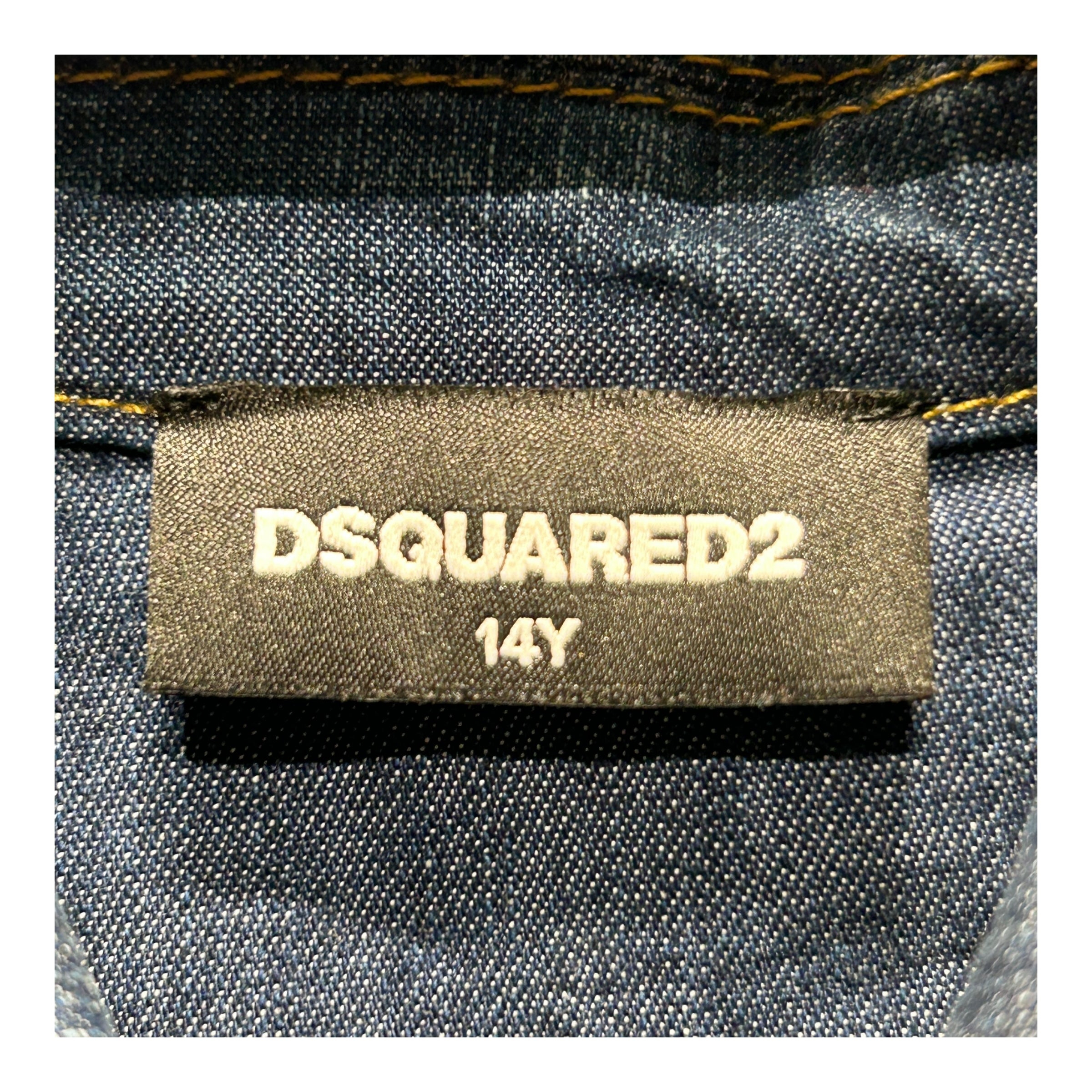 DSQUARED2/LS Dress/XS/Denim/BLU/ view 3