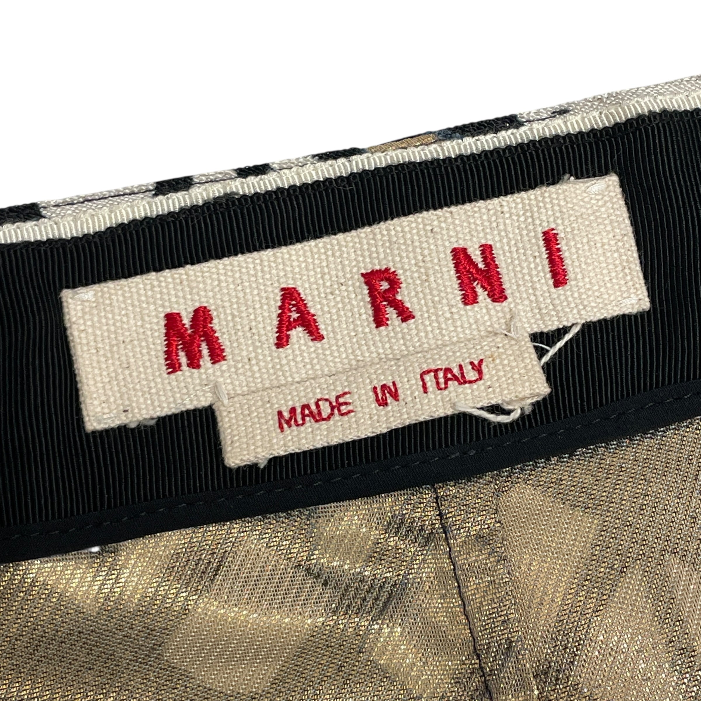 MARNI/Skirt/40/All Over Print/BLK/Midi Length/GLD LINING VISCOSE view 4