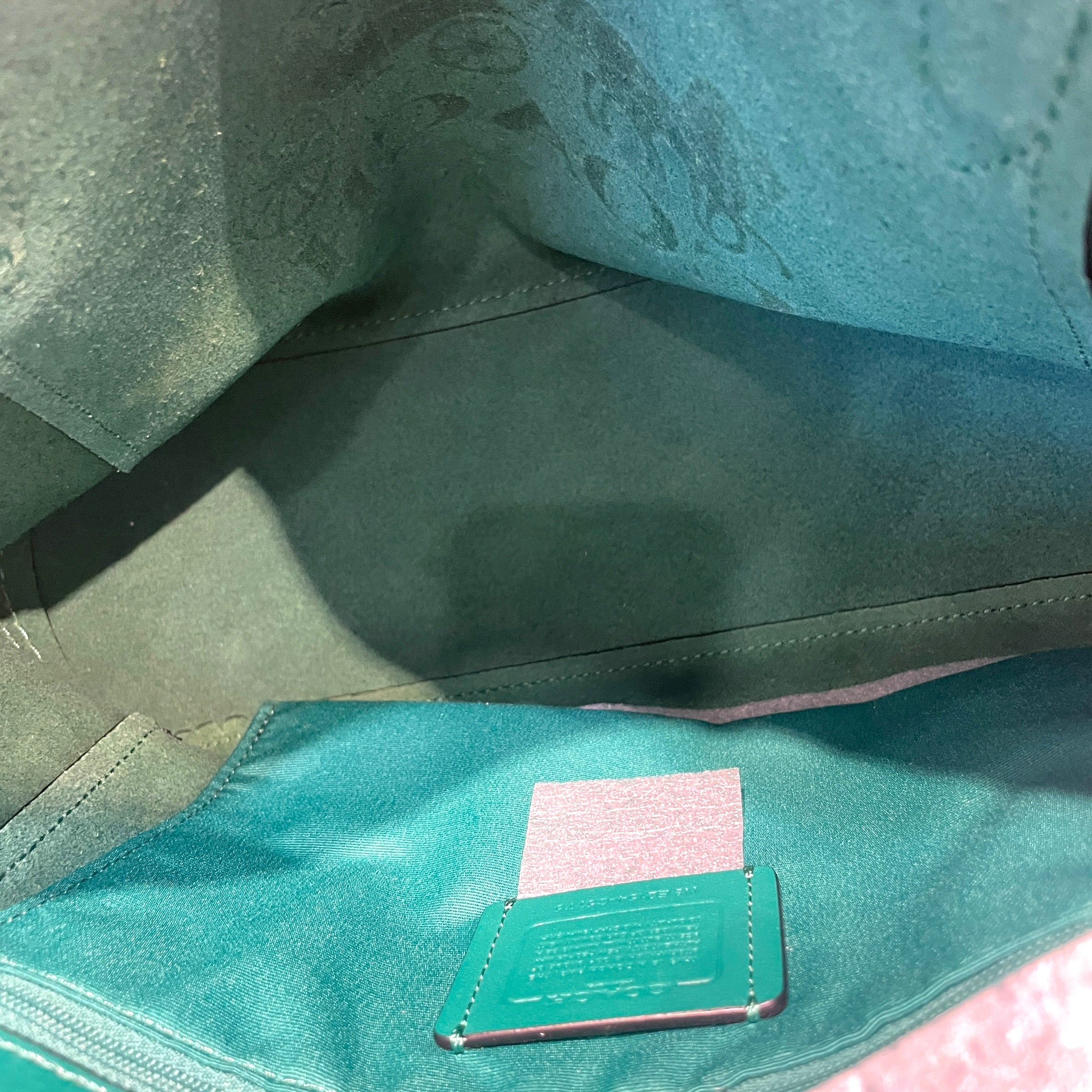 COACH/Bag/Leather/BLU/Carridge Tote view 4
