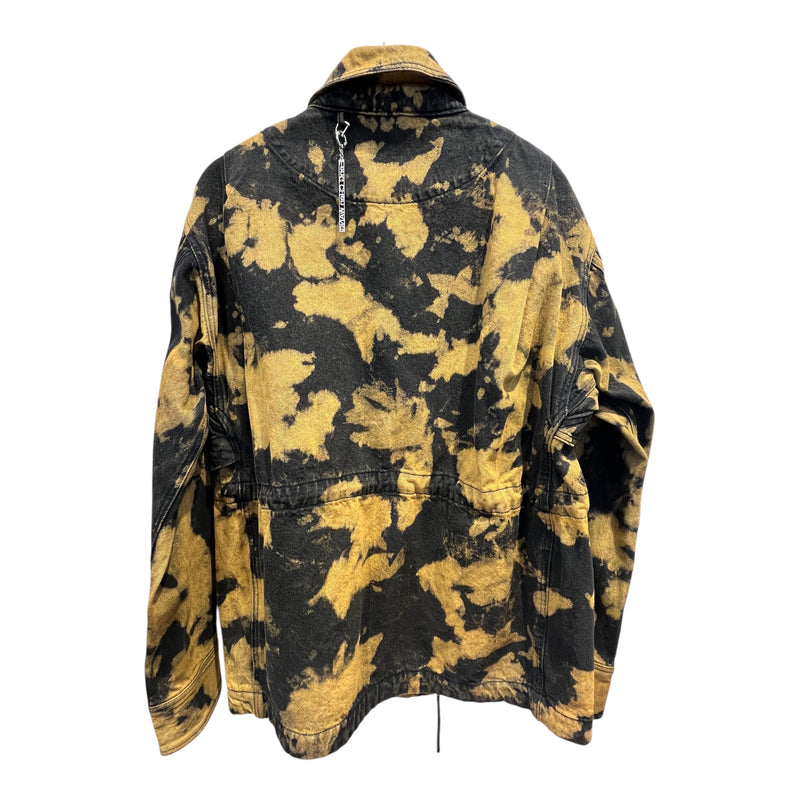 Feng Chen Wang/Denim Jkt/L/Cotton/BLK/All Over Print/TIE DYE DENIM JACKET