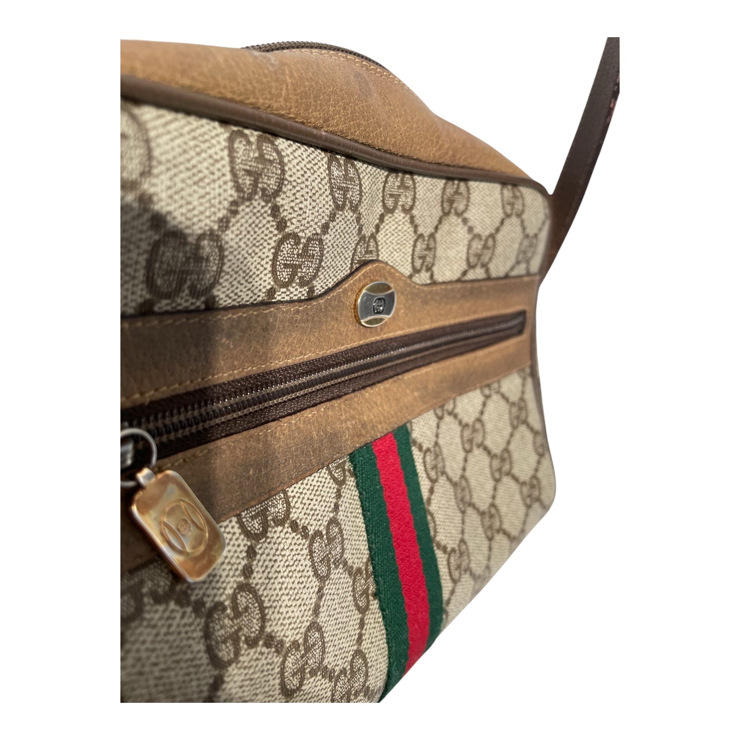 GUCCI/Cross Body Bag/Monogram/Leather/BEG/GG Supreme Ophidia view 6