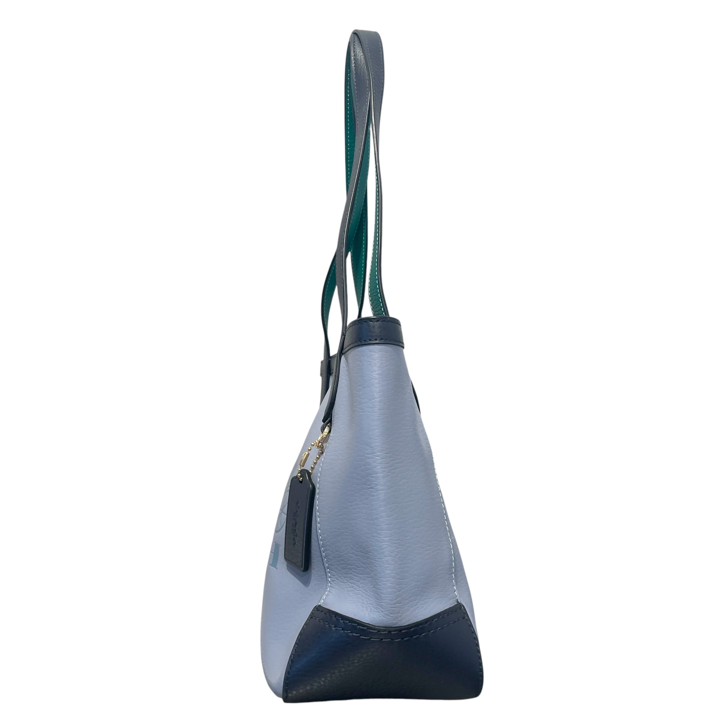 COACH/Bag/Leather/BLU/Carridge Tote view 2
