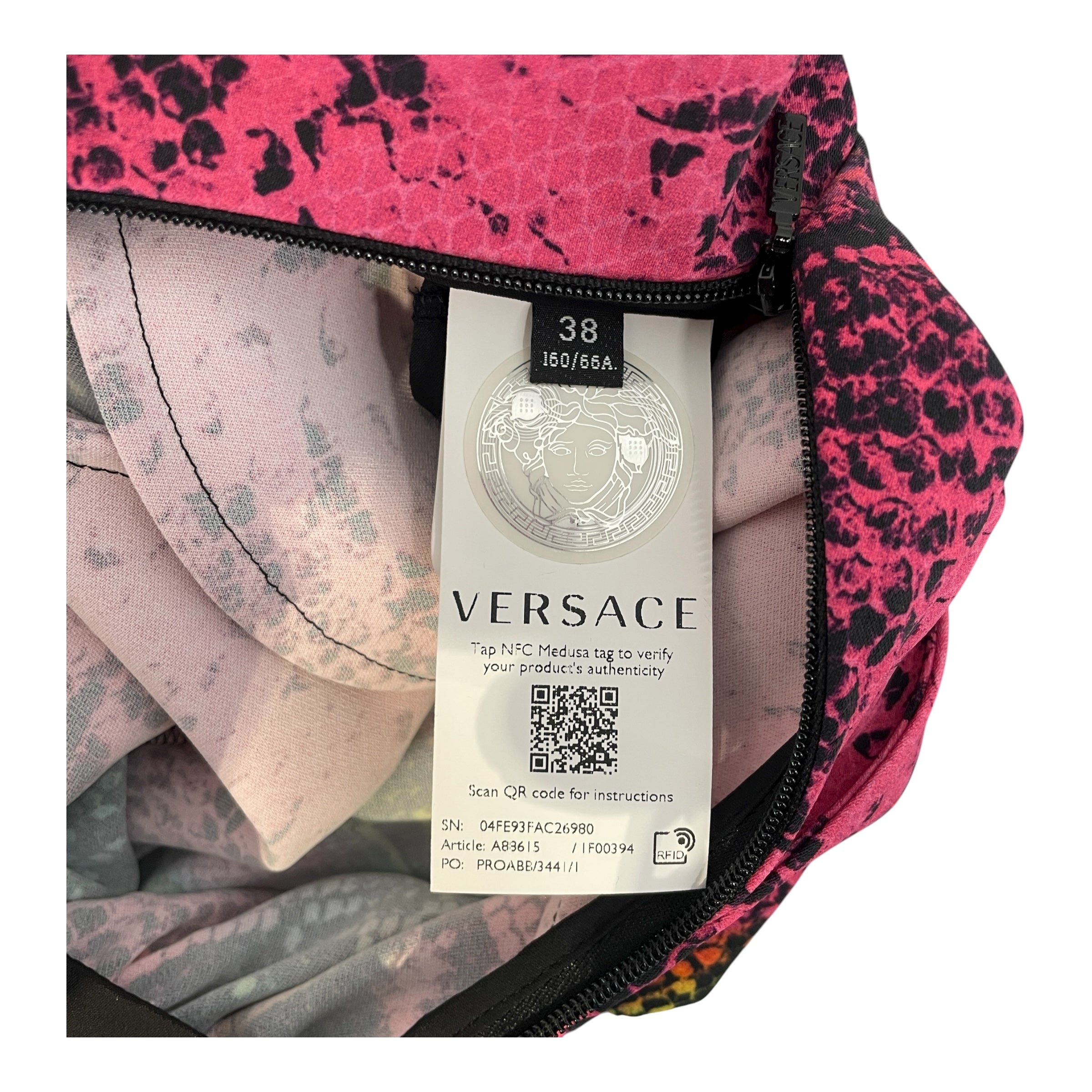 VERSACE/Skirt/38/Animal Pattern/PNK/Snake Print 2021 view 4