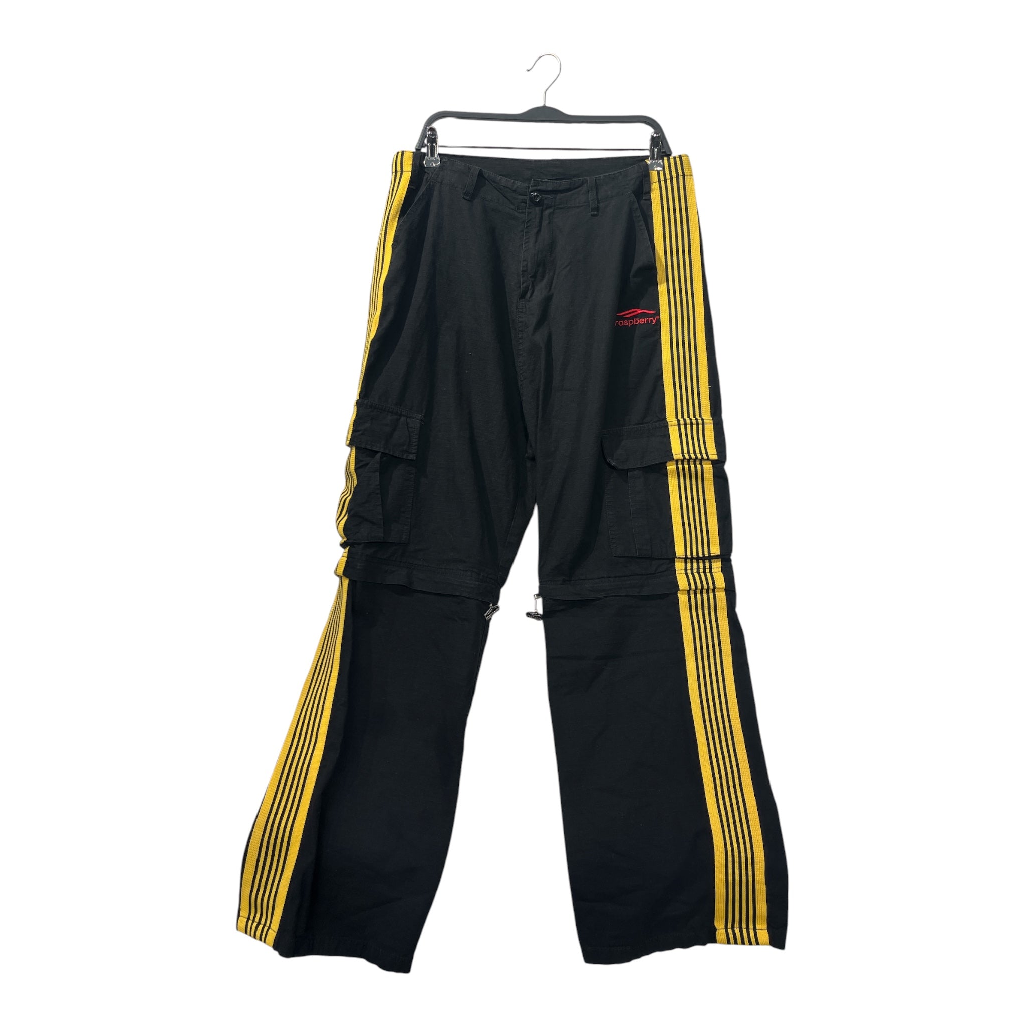 Raspberry Hills/Pants/XL/Nylon/BLK/Stripe/BLACK CARGO YELLOW STRIPE view 1