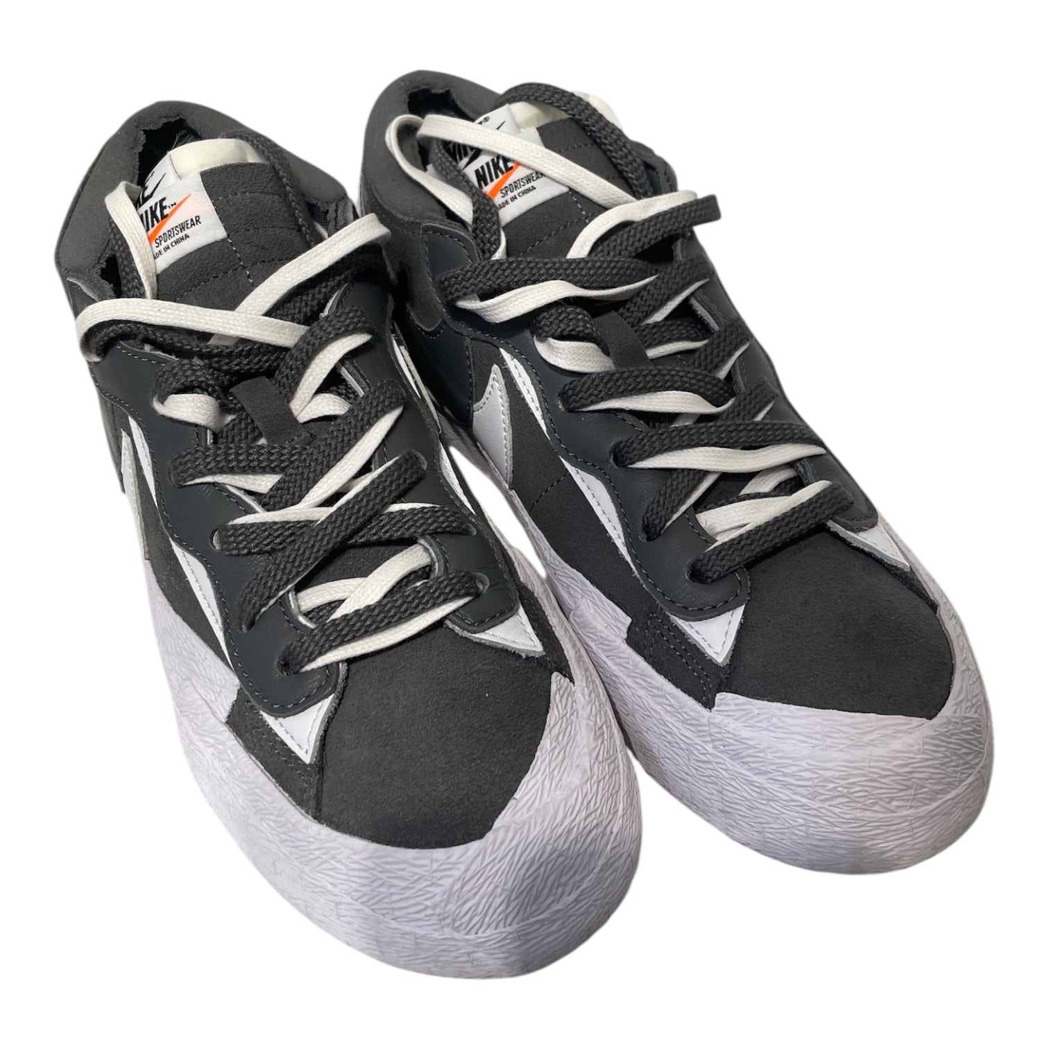 NIKE/Sacai/Low-Sneakers/US 8.5/Cotton/SLV/NIKE BLAZER LOW / SACAI view 1