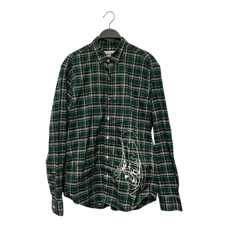 Frank&Eileen/Flannel Shirt/M/Plaid/Cotton/GRN/