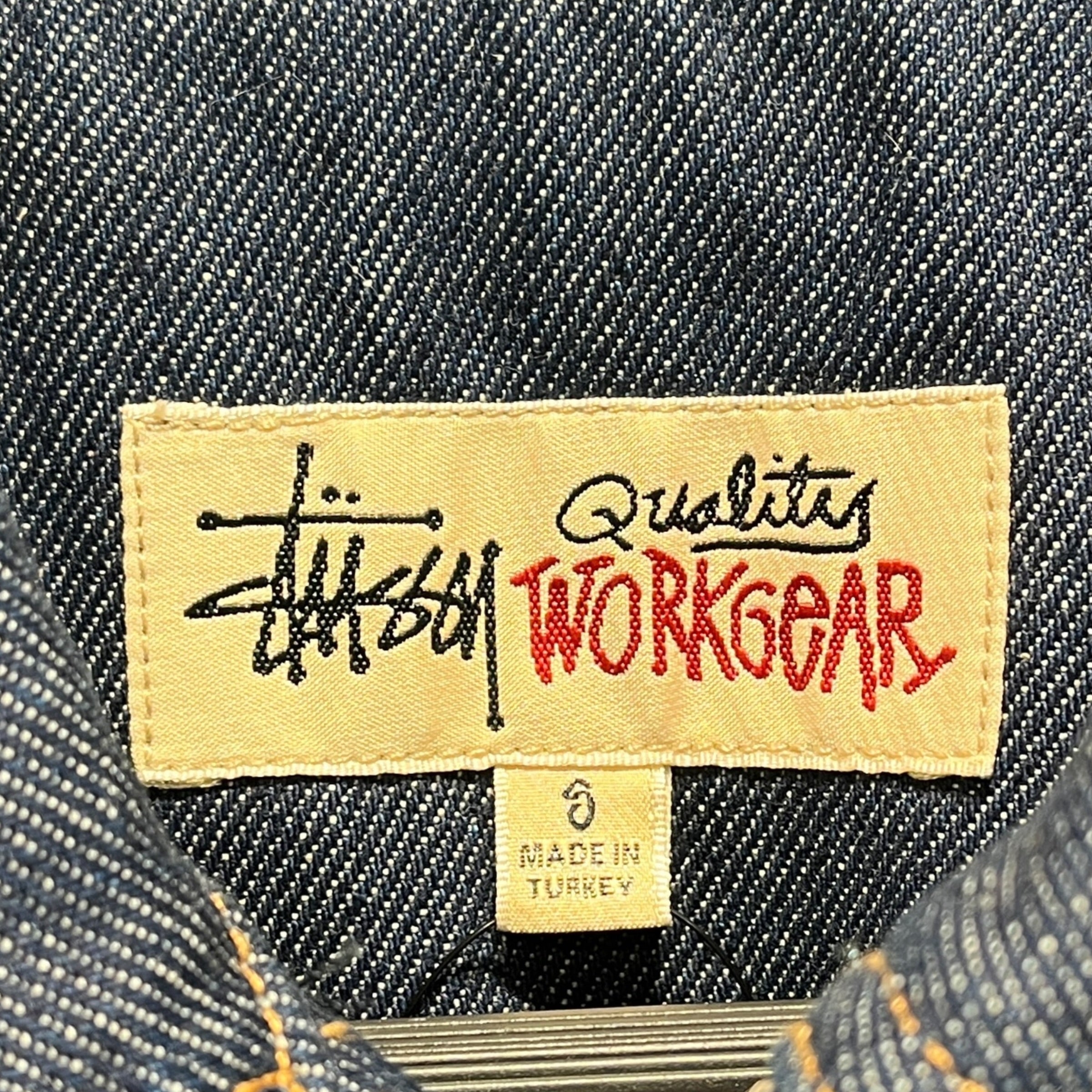 STUSSY/Denim Jkt/S/Denim/IDG/dbl pocket zip jkt view 3
