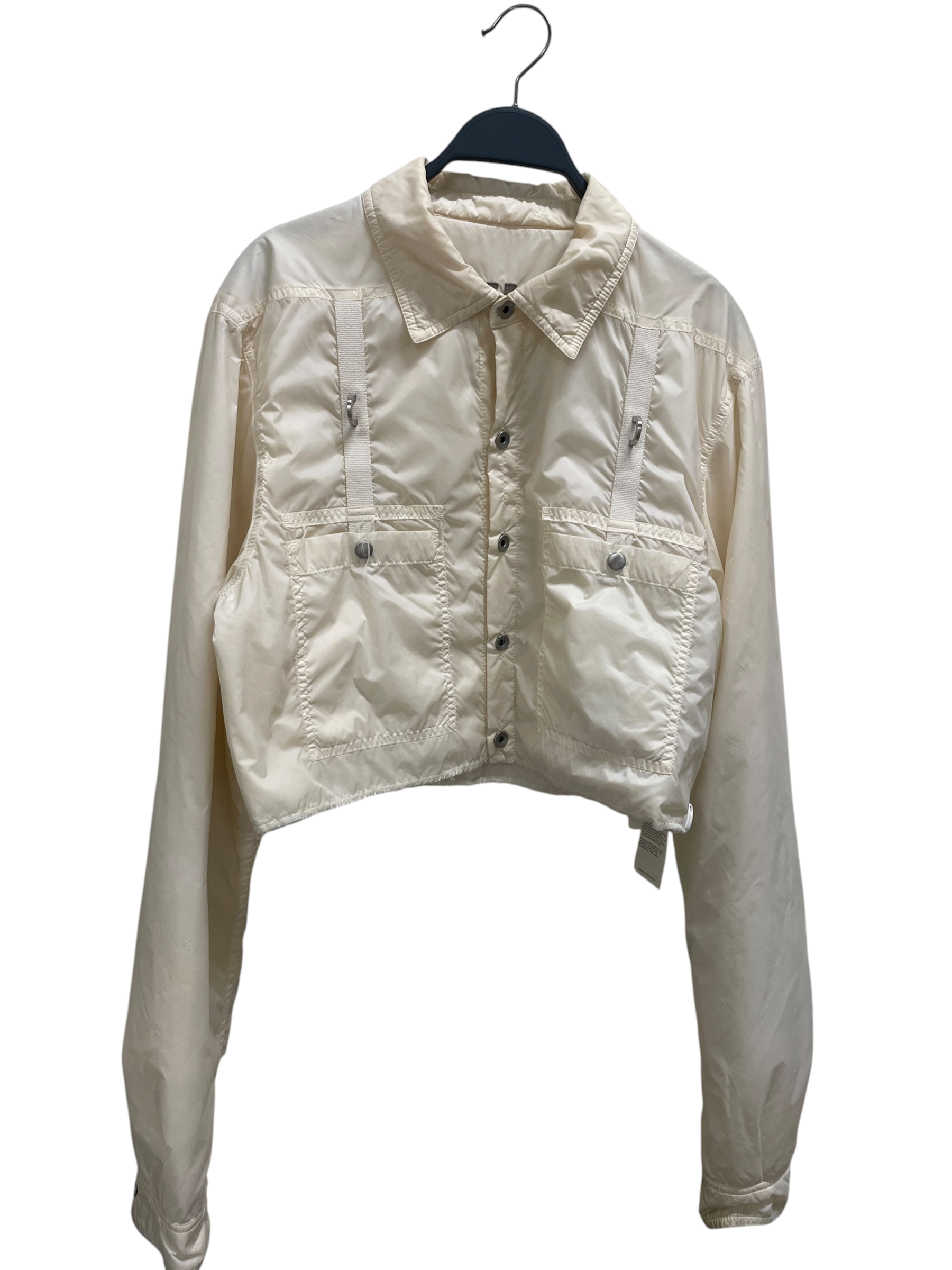 RICK OWENS DRKSHDW/Jacket/L/Nylon/CRM/CROP TACTILE view 3
