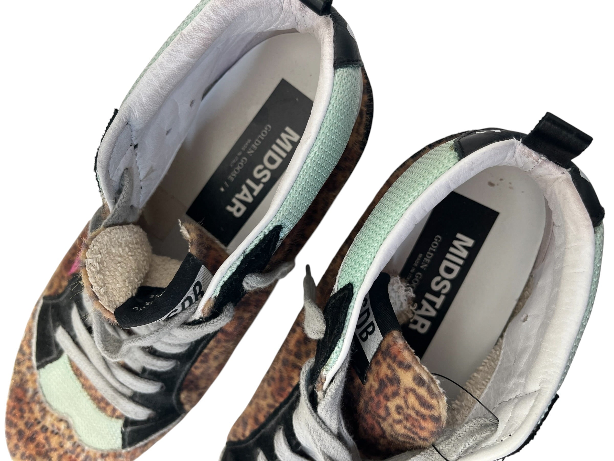 GOLDEN GOOSE/Hi-Sneakers/EU 39/Leopard/Fake Fur/BRW/Pink star view 3