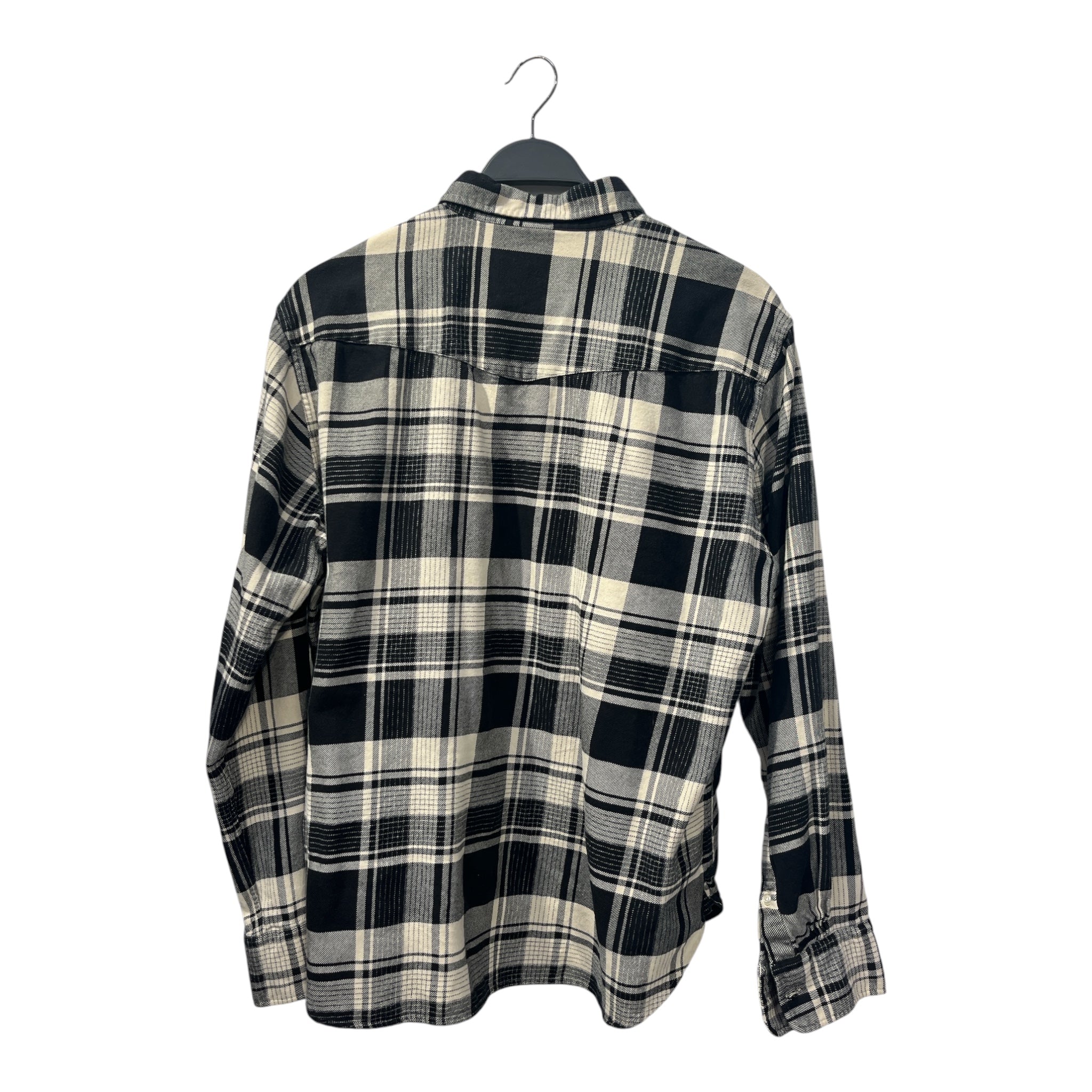 officine generale/Flannel Shirt/XL/Cotton/BLK/Plaid/ view 2