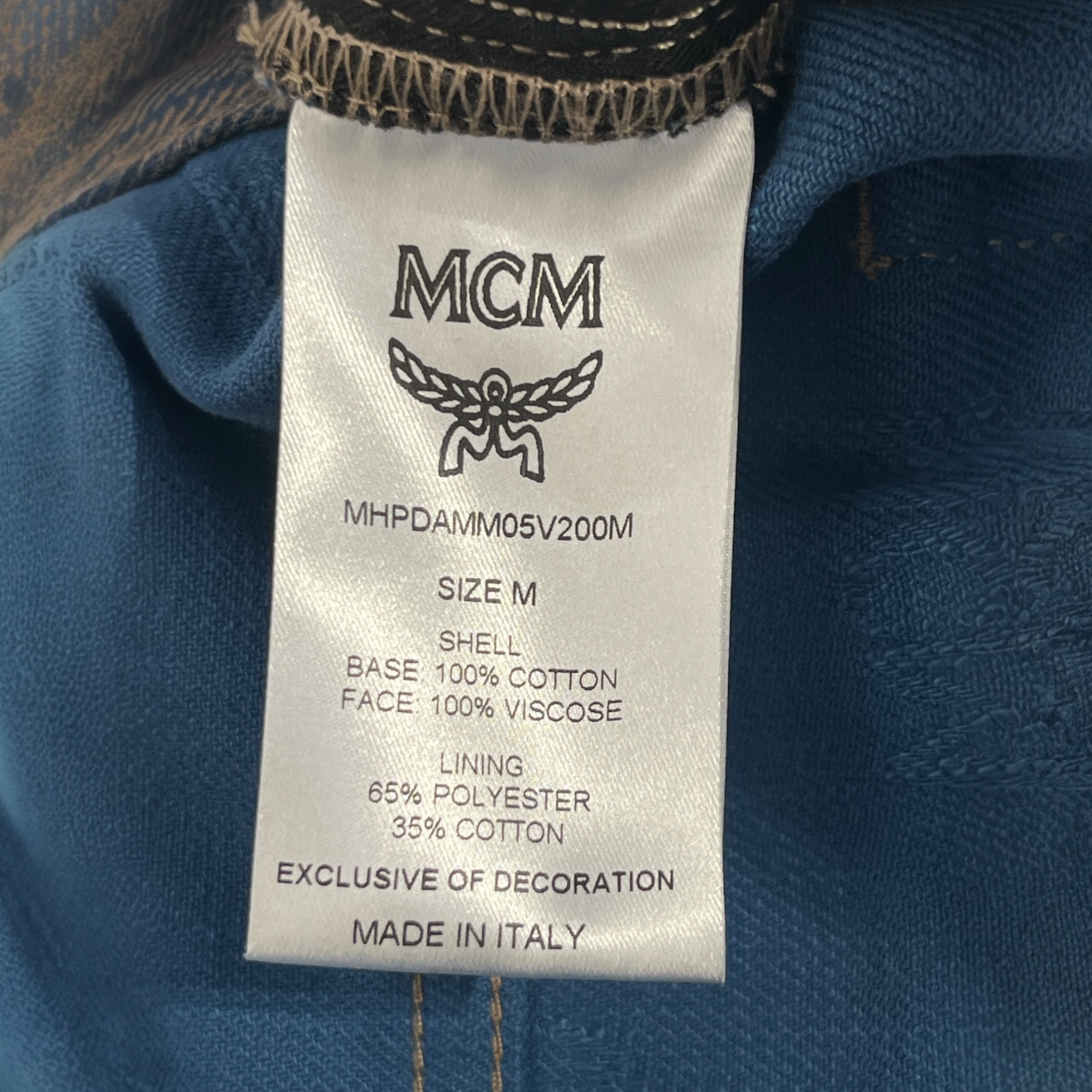 MCM/Pants/M/Cotton/IDG/JAQUARD VELVET BLUE AND GOLD view 3