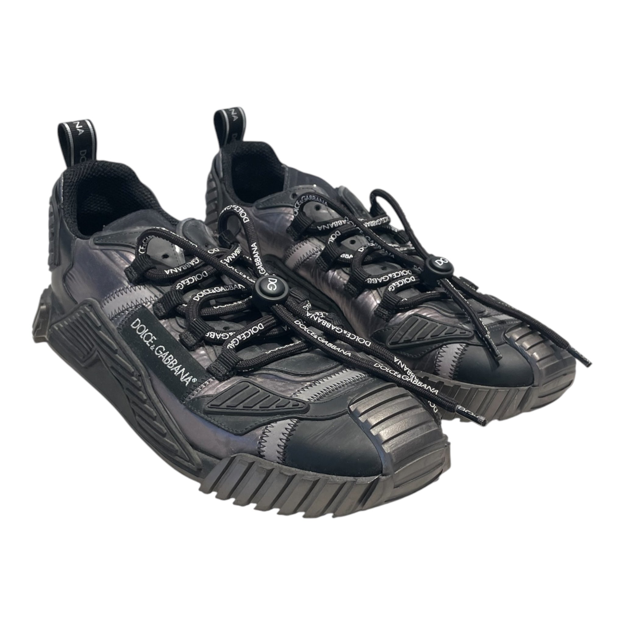 DOLCE&GABBANA/Low-Sneakers/US 11.5/BLK/Chunky Logo Trail Sneakers view 1
