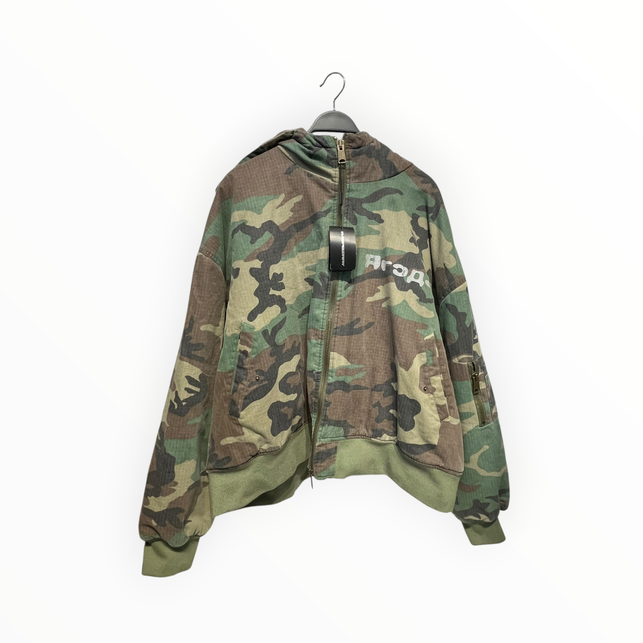 GALLERY RASPBERRY /Quilted Jkt/L/Cotton/GRN/Camouflage/CAMO GOLD ZIPPER JACKET view 1