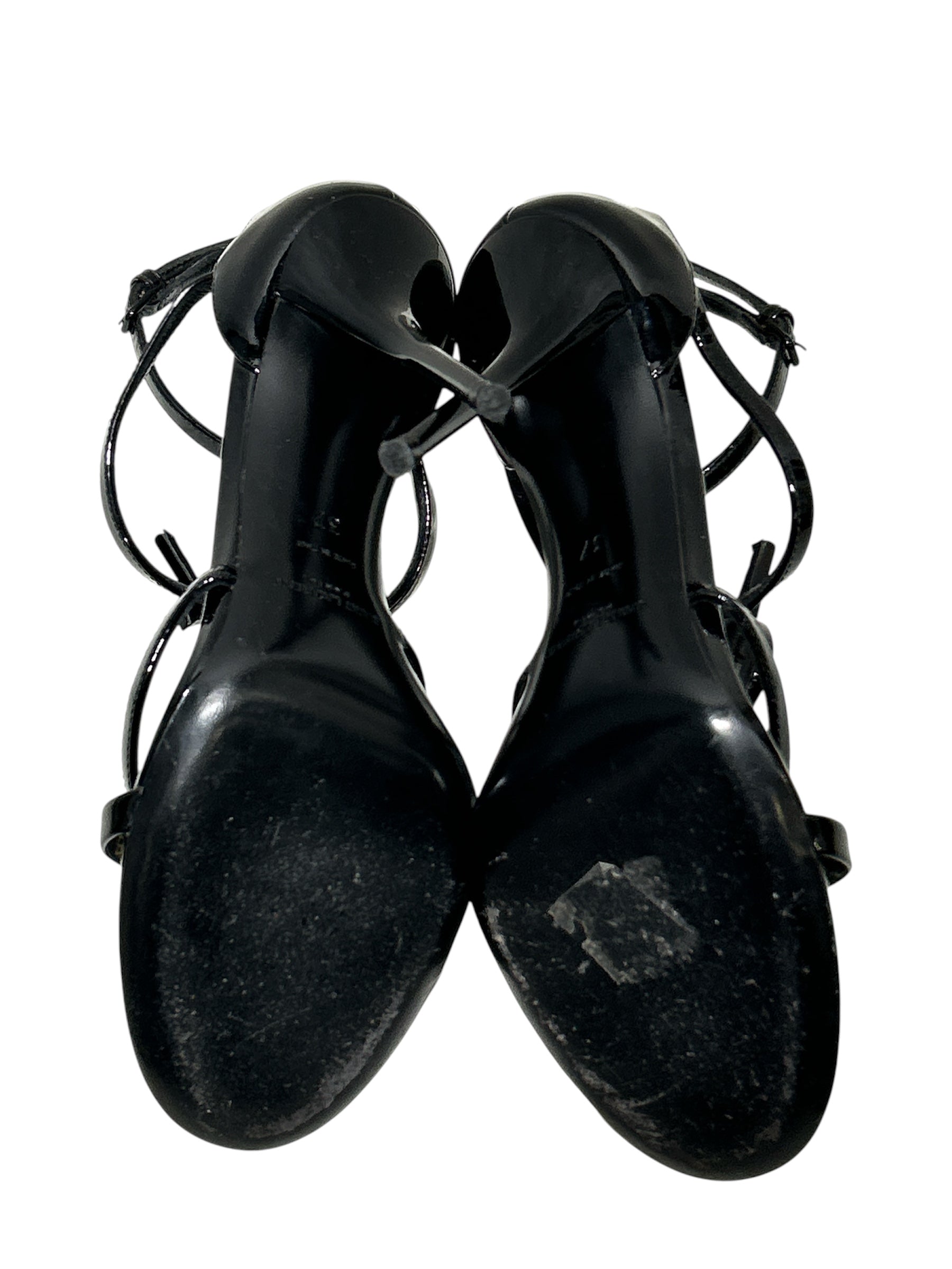 SAINT LAURENT/Heels/EU 37/Leather/BLK/ view 4