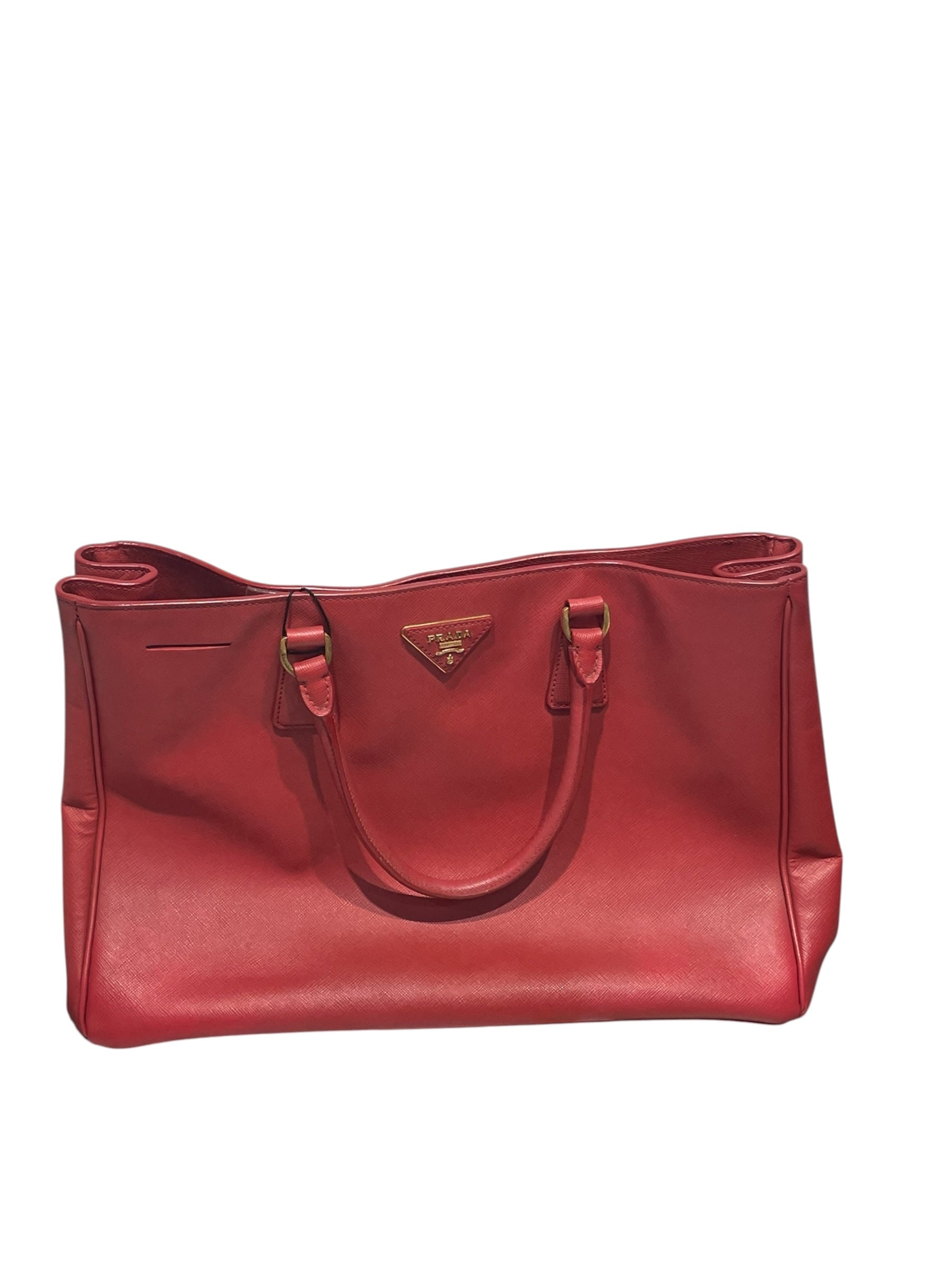 PRADA/Tote Bag/Leather/RED/SAFFIANO TOTE view 1