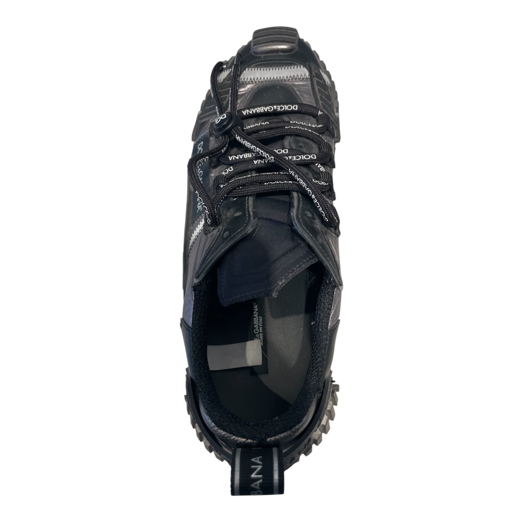 DOLCE&GABBANA/Low-Sneakers/US 11.5/BLK/Chunky Logo Trail Sneakers view 3