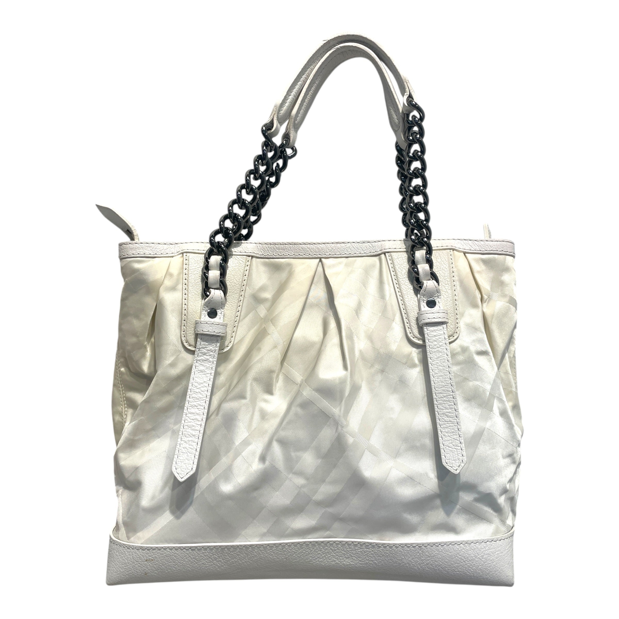 BURBERRY/Bag/Leather/WHT/ view 4