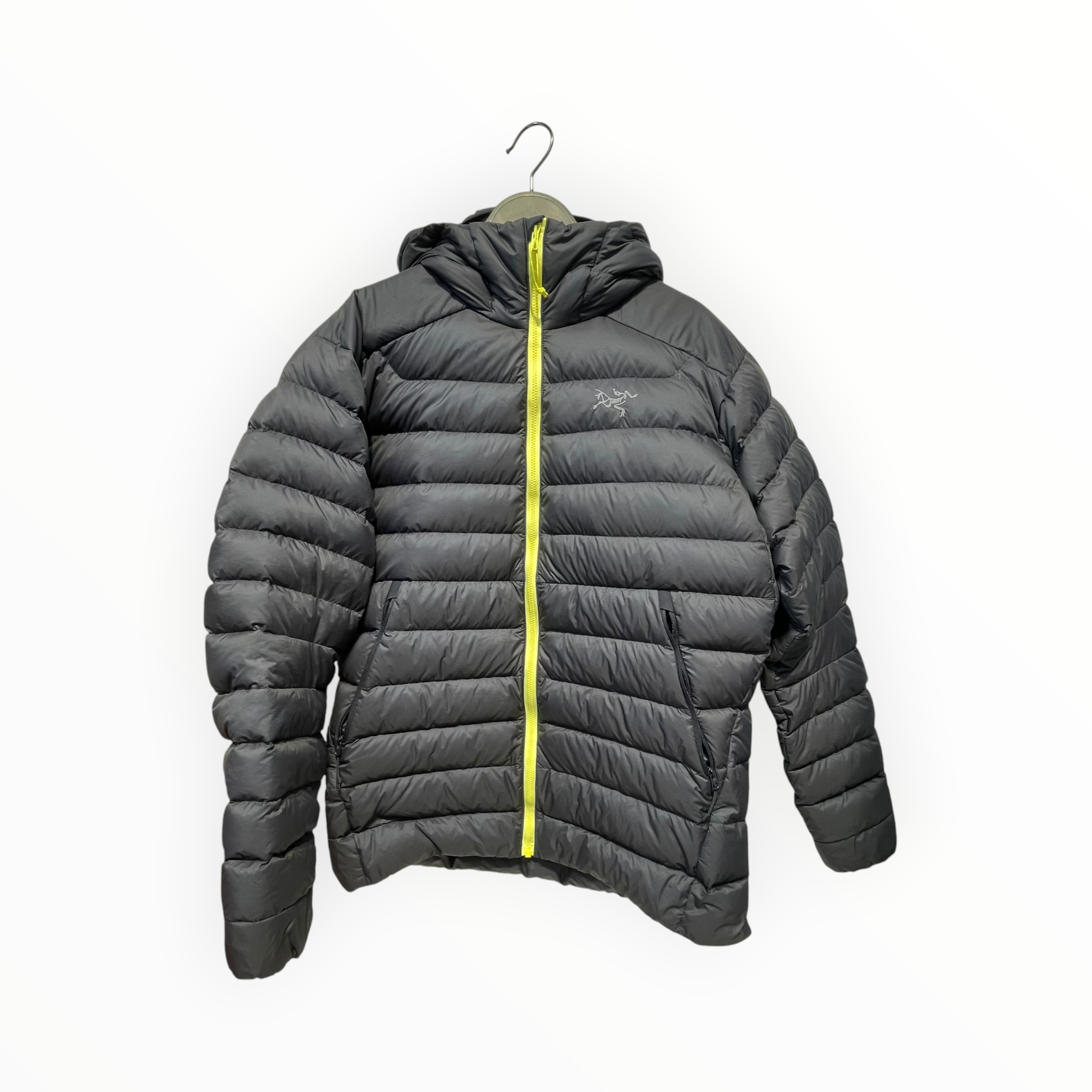 ARC'TERYX VEILANCE/Puffer Jkt/S/Polyester/NVY/NEON YELLOW ZIPPER view 1
