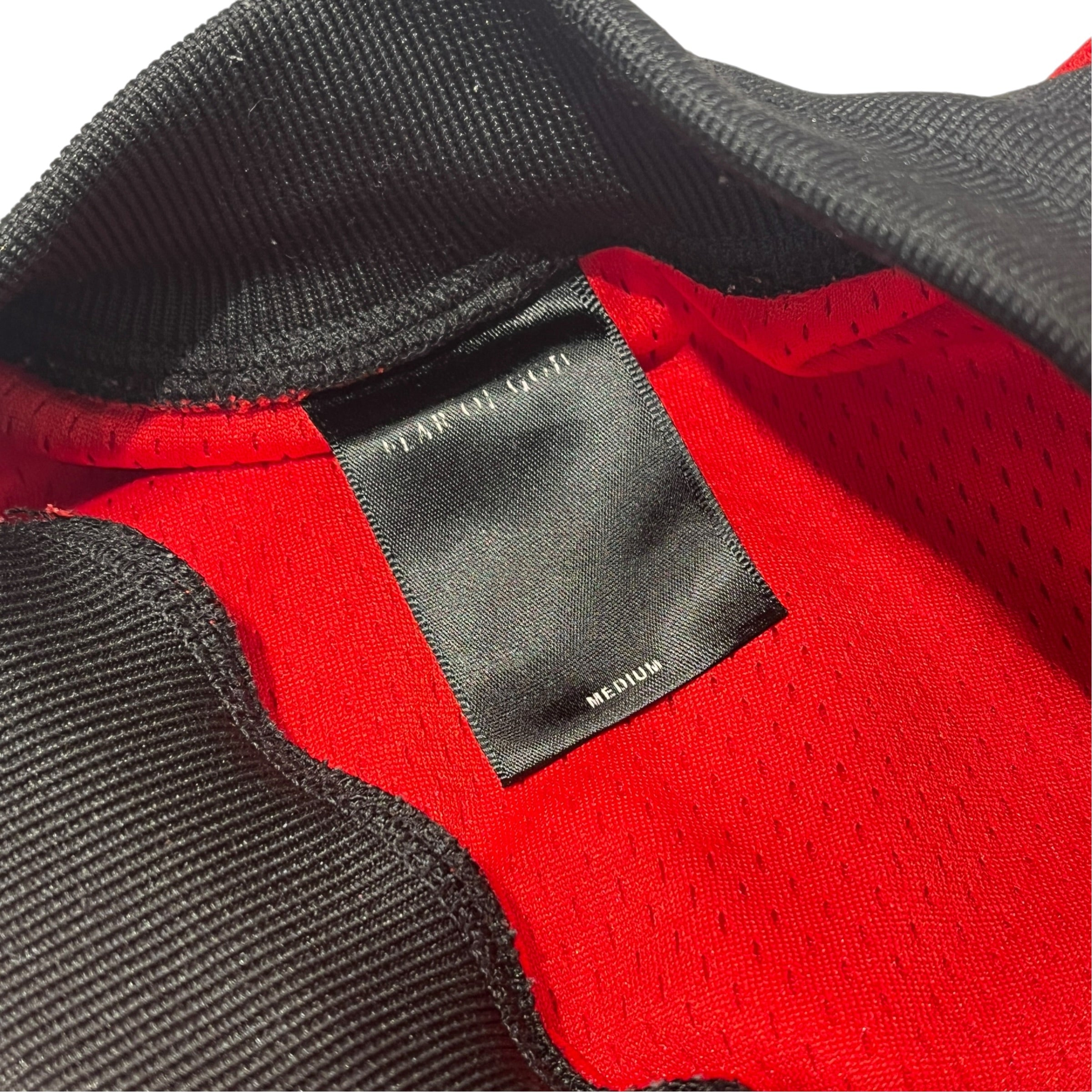 FEAR OF GOD/Shorts/M/Polyester/RED/Stripe/Red Polyamide Mesh BBall Short view 4