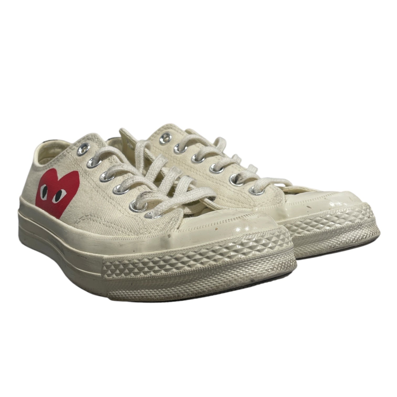 CONVERSE/Low-Sneakers/US 7/Cotton/WHT/CDG 150207C view 1