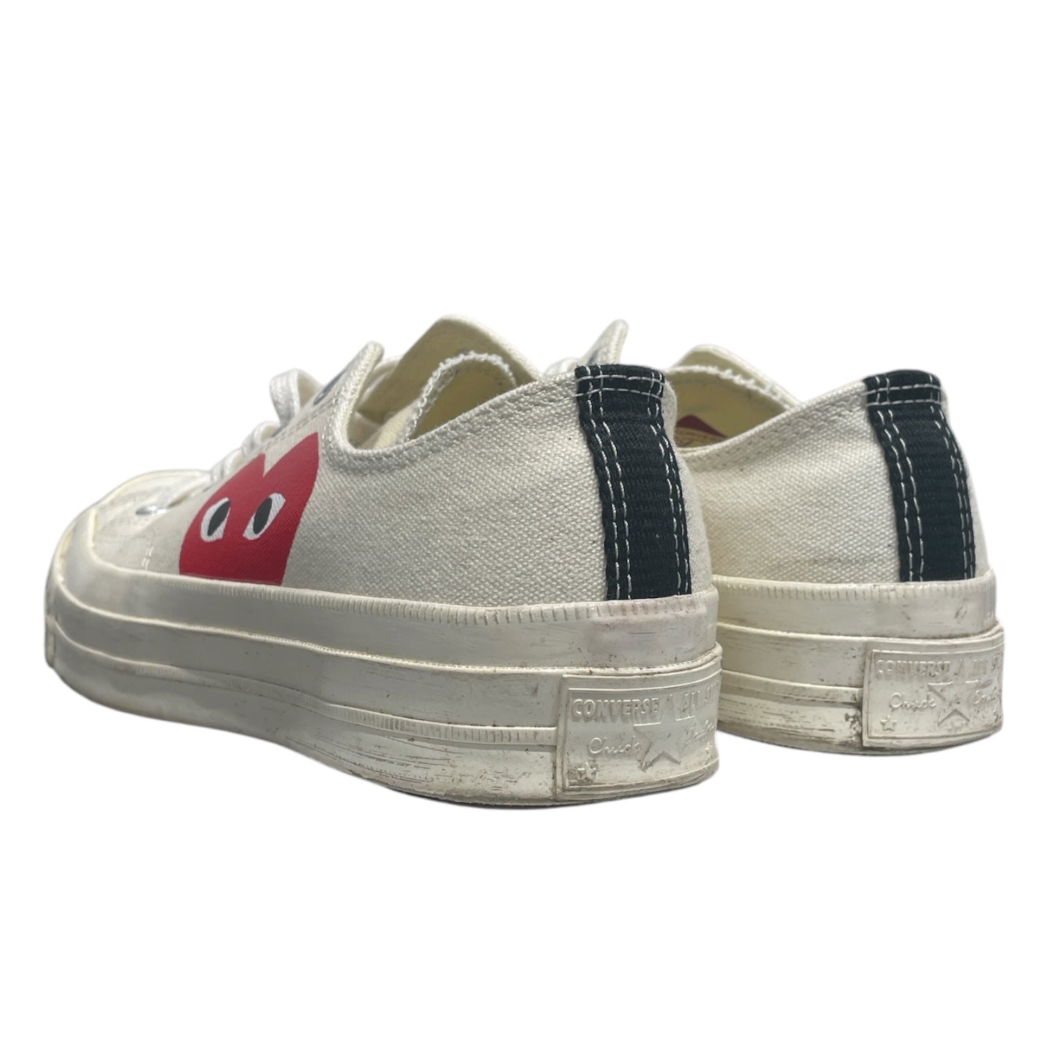 CONVERSE/Low-Sneakers/US 7/Cotton/WHT/CDG 150207C view 2