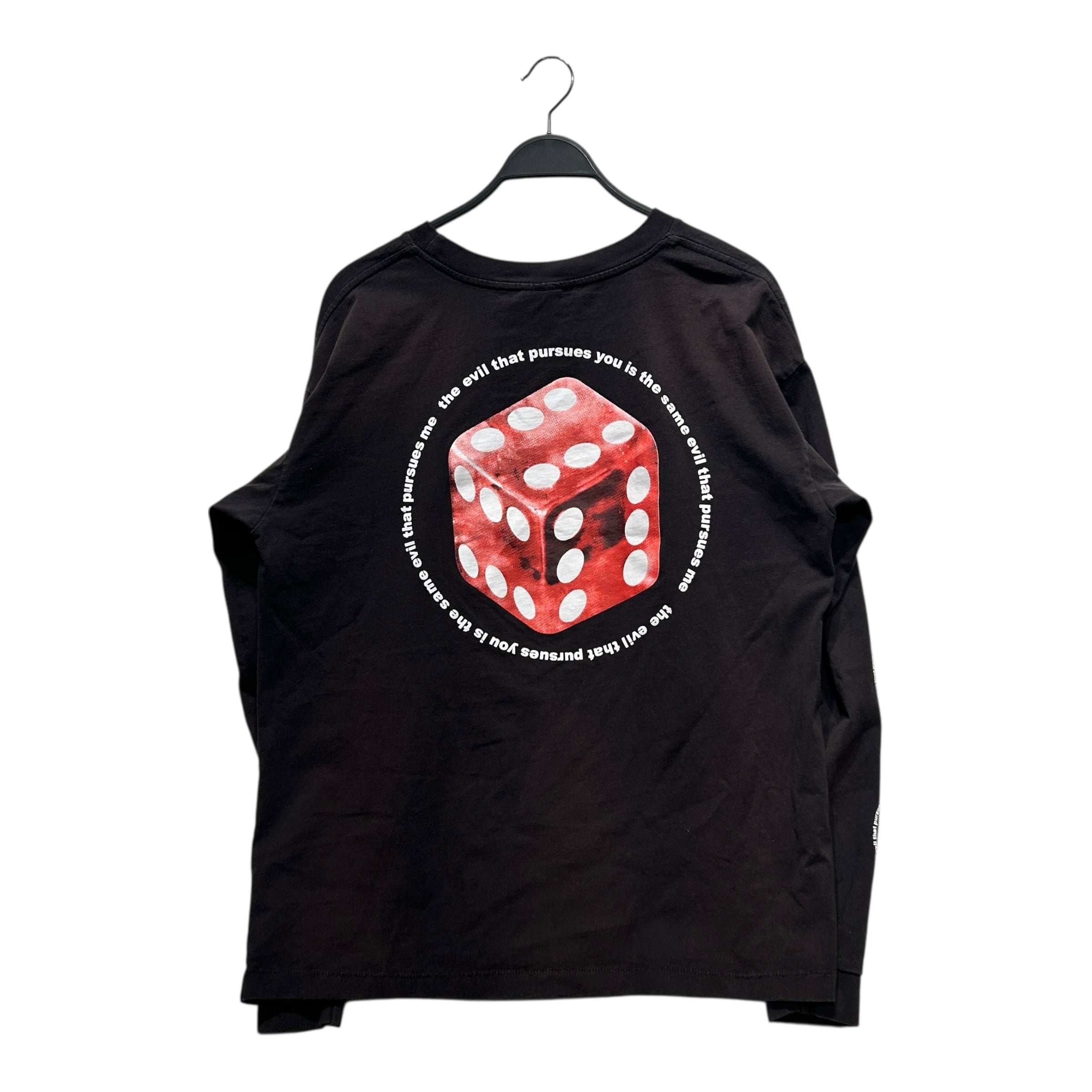 SAINT MICHAEL/LS T-Shirt/M/Cotton/BLK/Graphic/DICE view 2