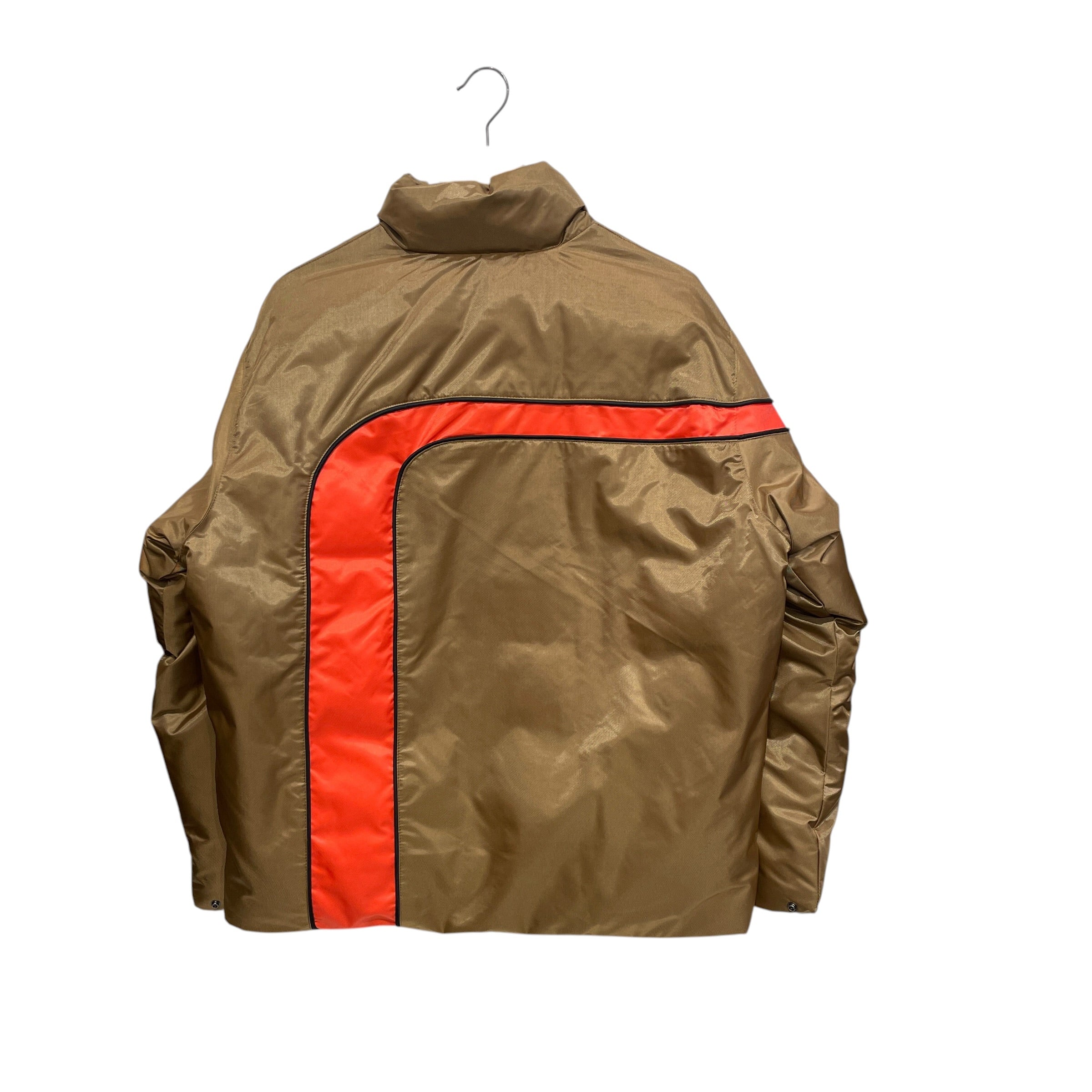 Supreme/Puffer Jkt/S/Polyester/GLD/Stripe/ORN STRIP PUFF view 2