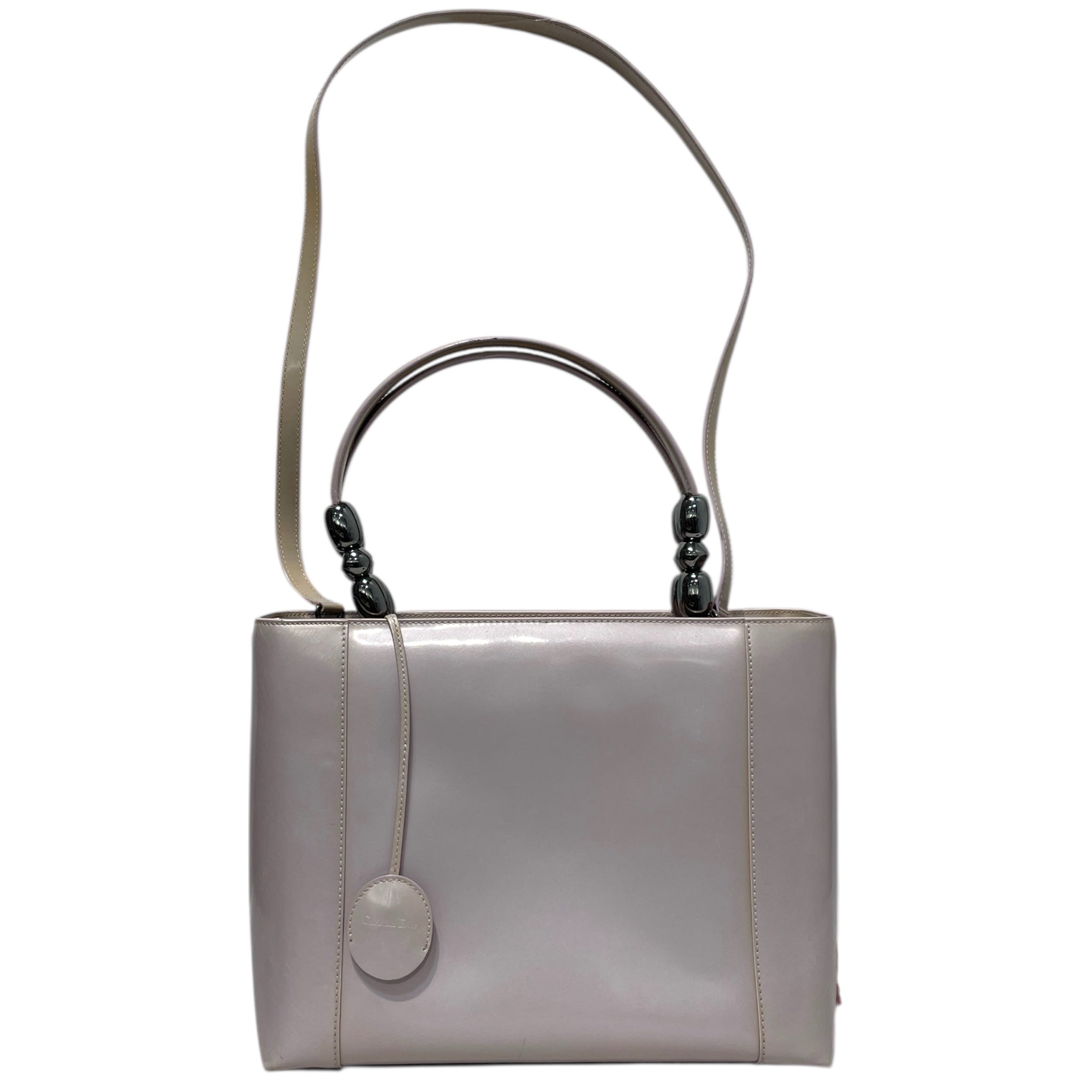 Christian Dior/Hand Bag/Leather/PNK/Maris Pearl Bag Patent Leather view 1