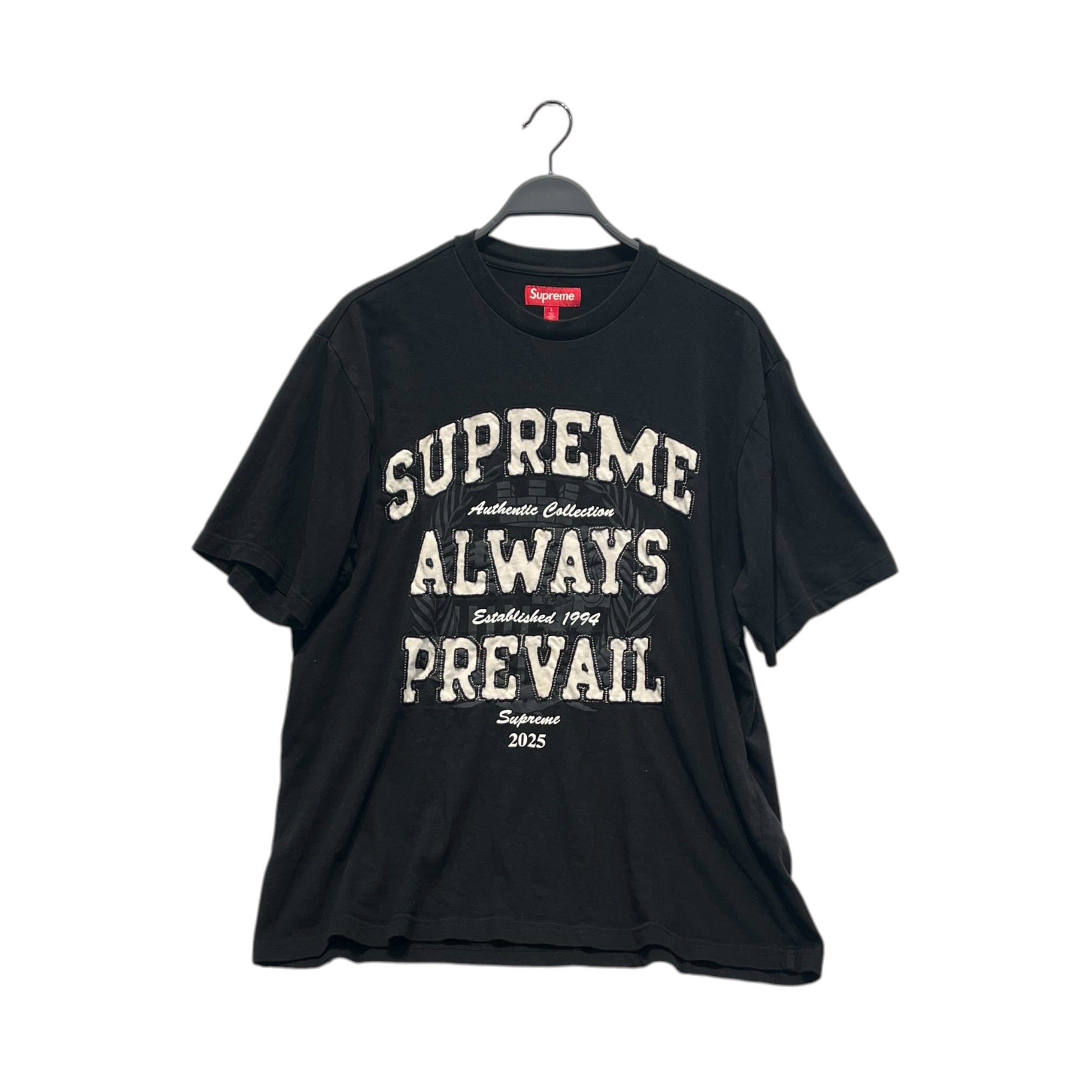 Supreme/T-Shirt/L/Cotton/BLK/Graphic/SUPREME ALWAYS PREVAIL view 1