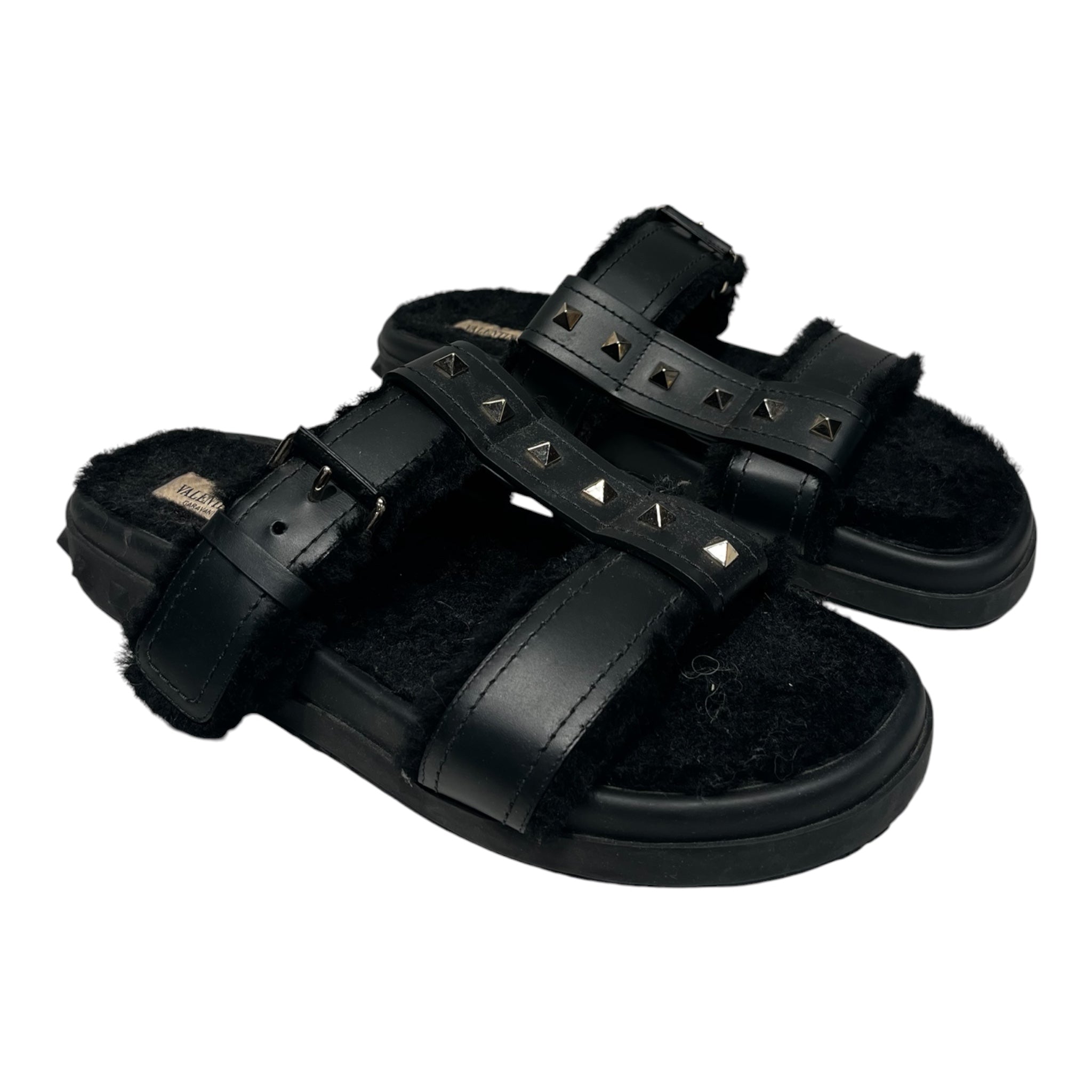 VALENTINO/Sandals/EU 41/Leather/BLK/ view 1