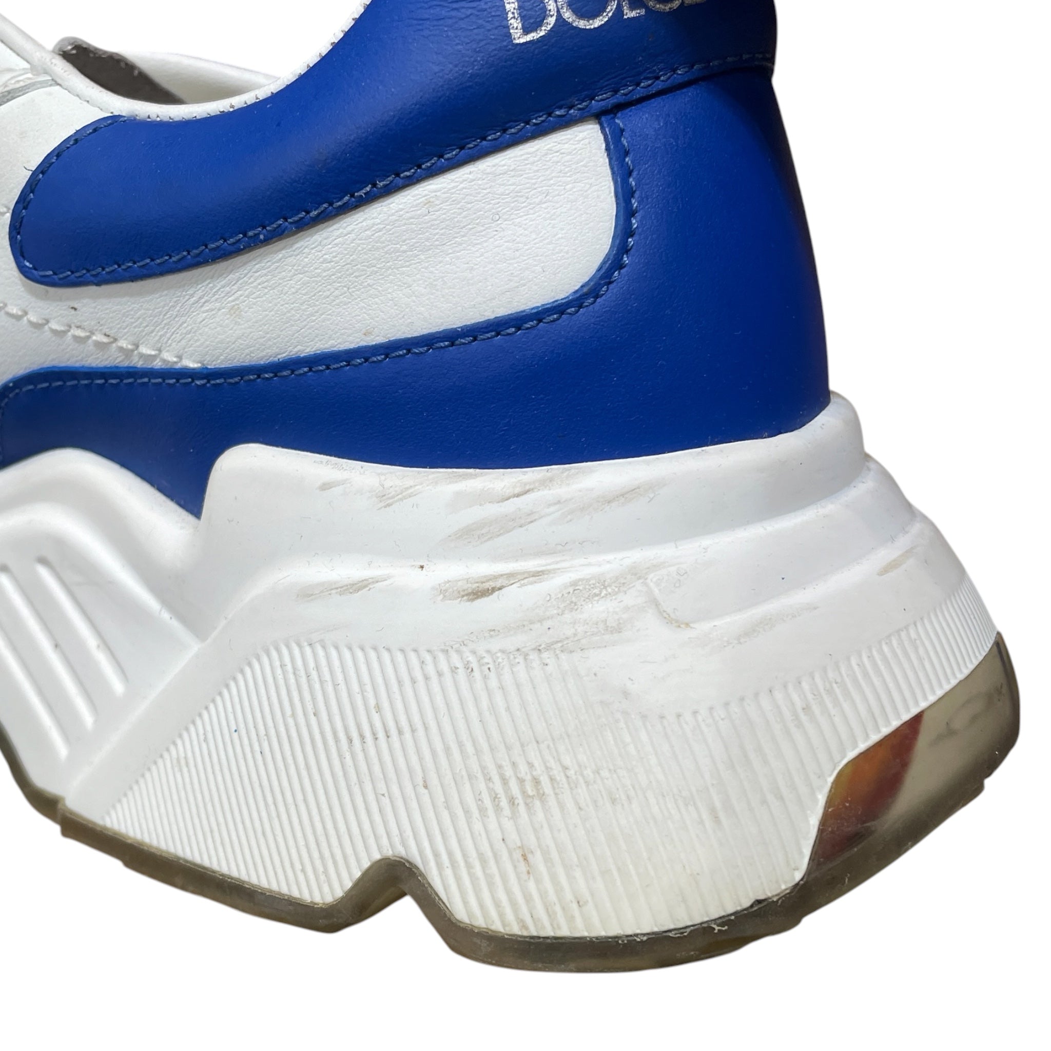 DOLCE&GABBANA/Low-Sneakers/UK 9/Leather/WHT/Daymaster White/Blue view 5