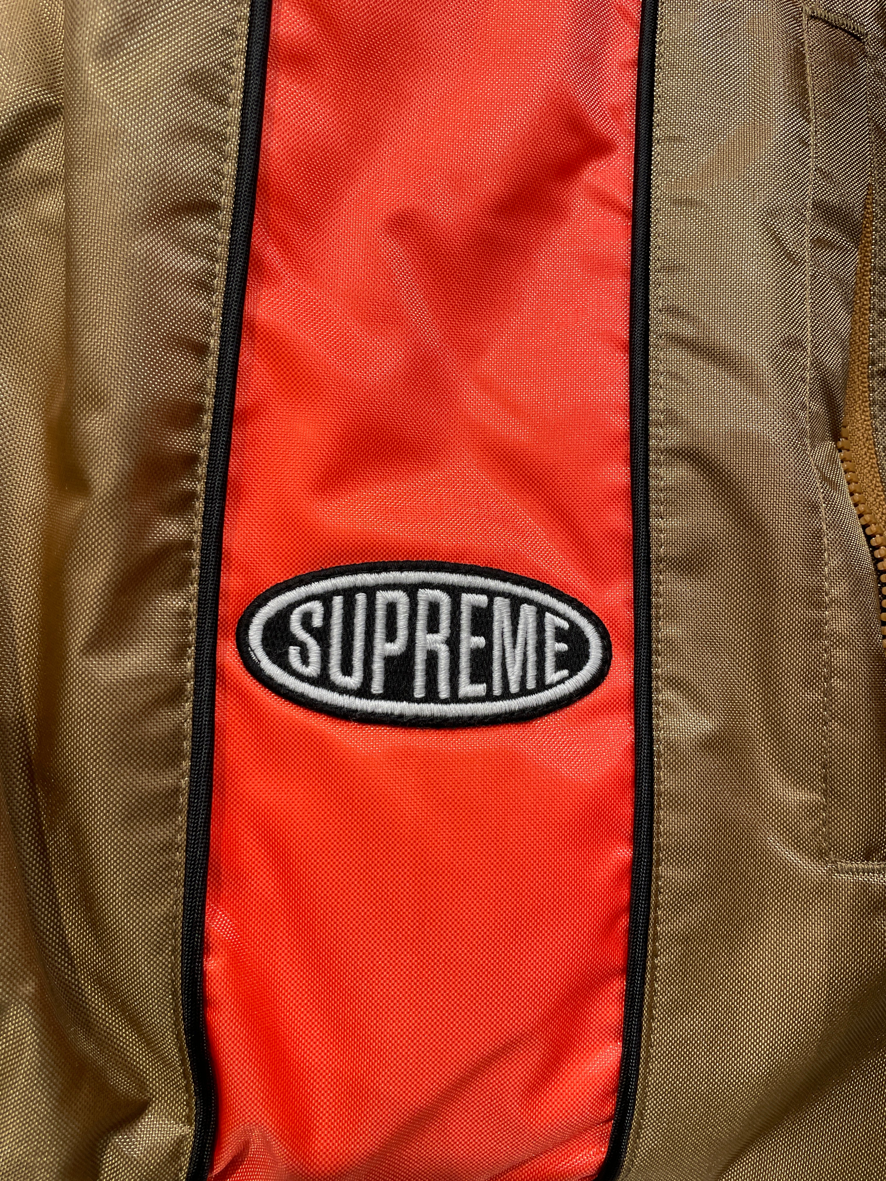 Supreme/Puffer Jkt/S/Polyester/GLD/Stripe/ORN STRIP PUFF view 5