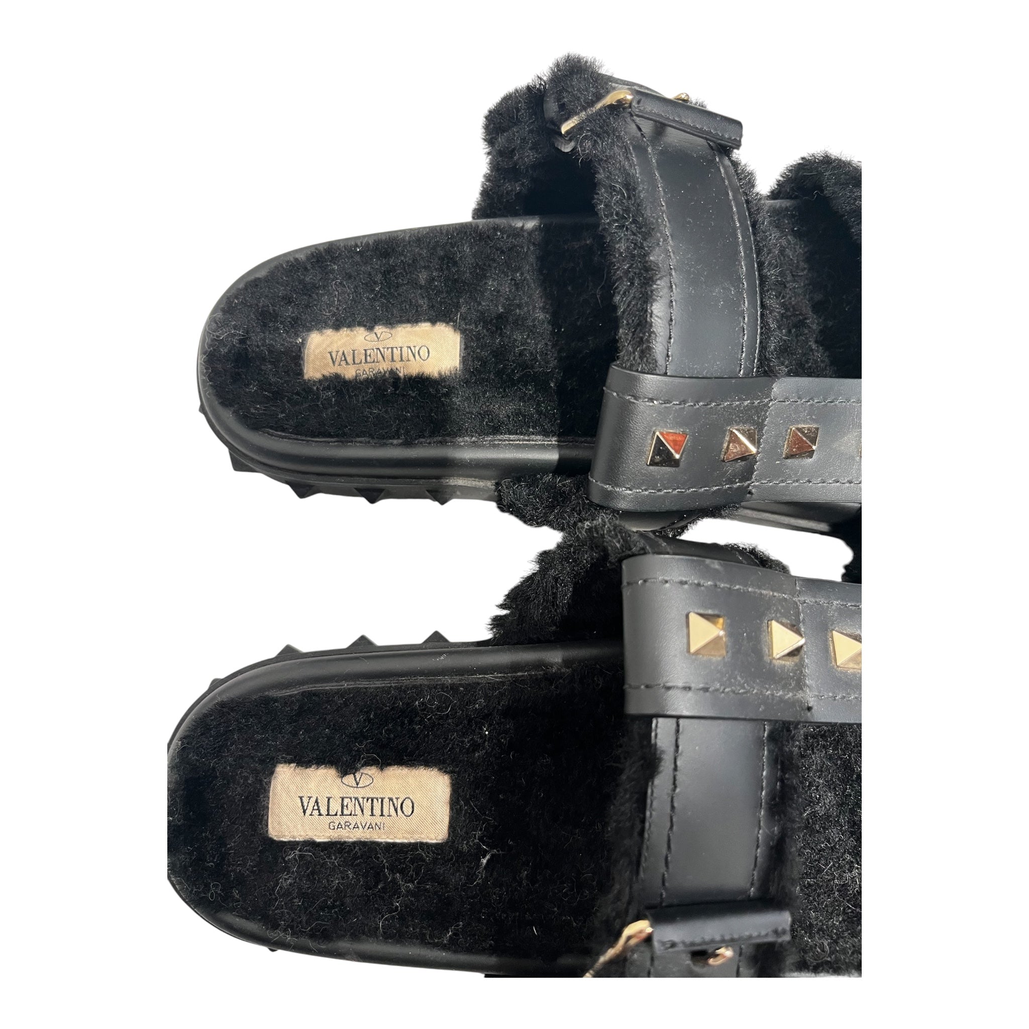 VALENTINO/Sandals/EU 41/Leather/BLK/ view 3